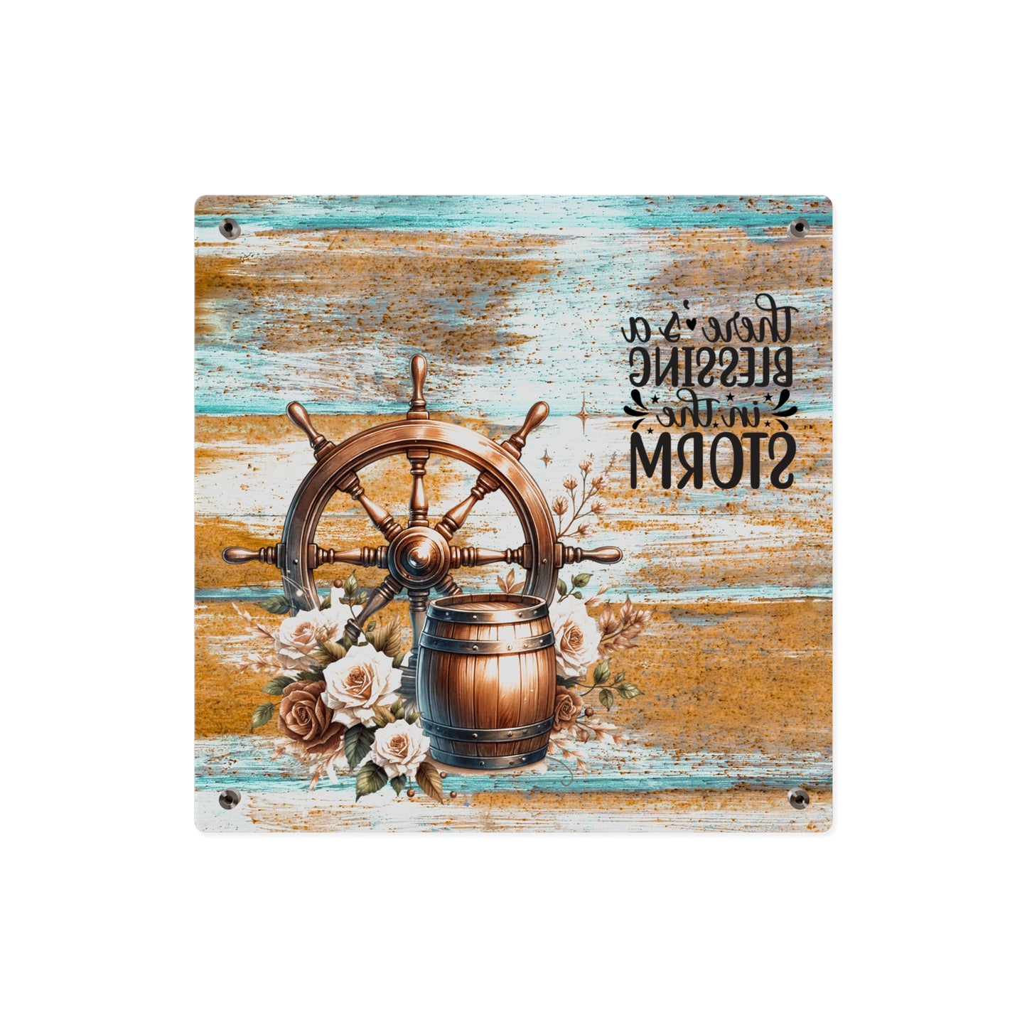 Nautical Blessings Acrylic Wall Art Panel - Inspiring Home Decor