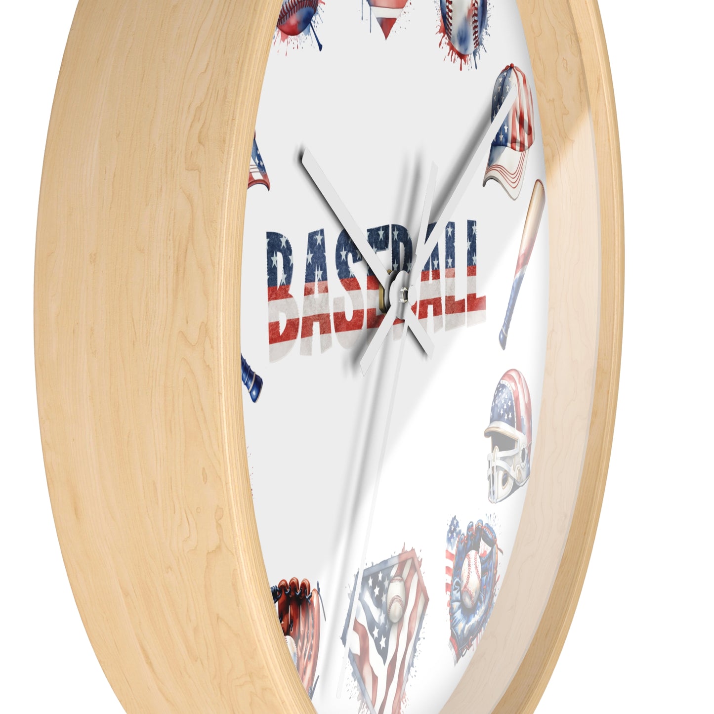 Baseball Theme Wall Clock - Sports Decor Gift for Baseball Lovers