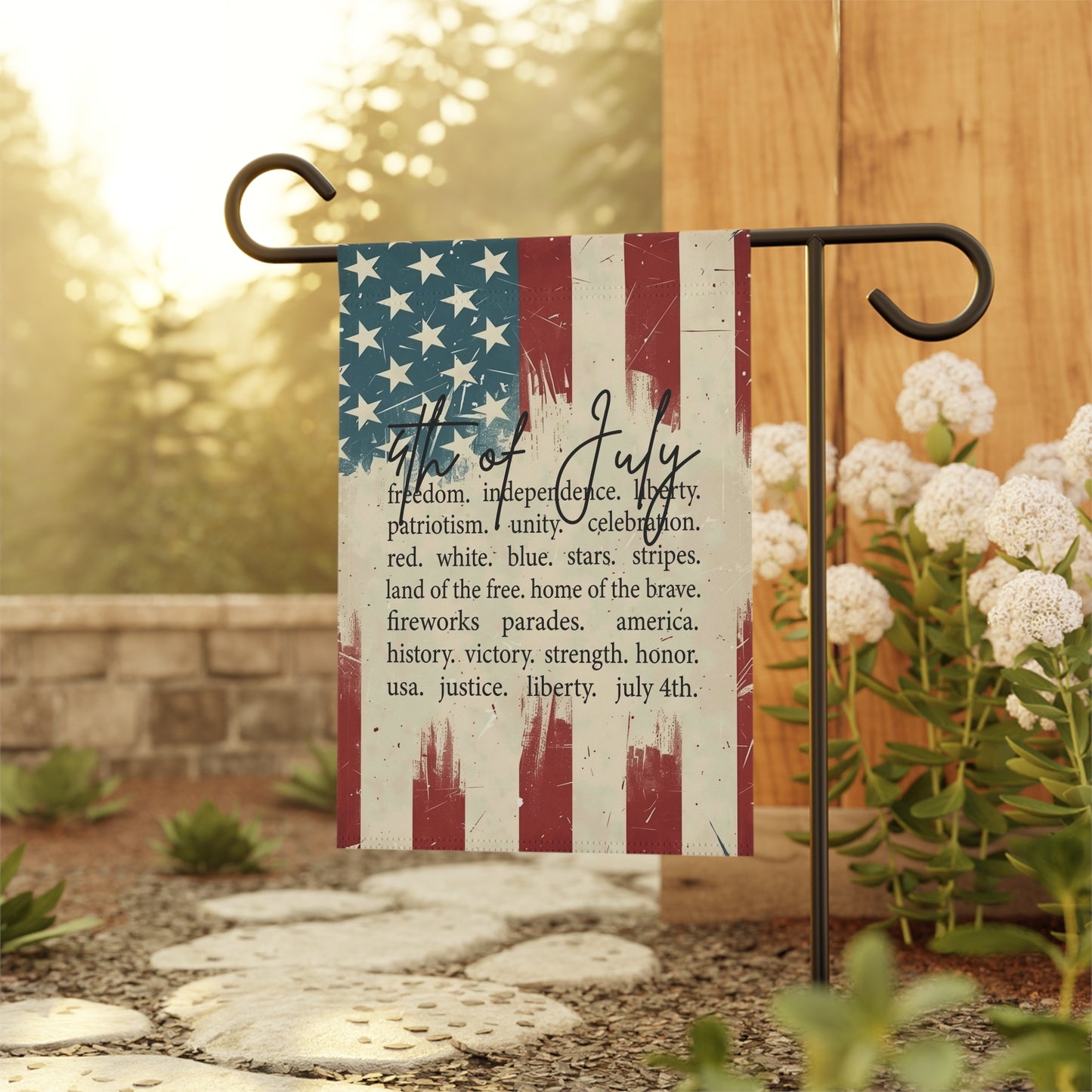 Patriotic Garden Flag - 4th of July Independence Day Decor