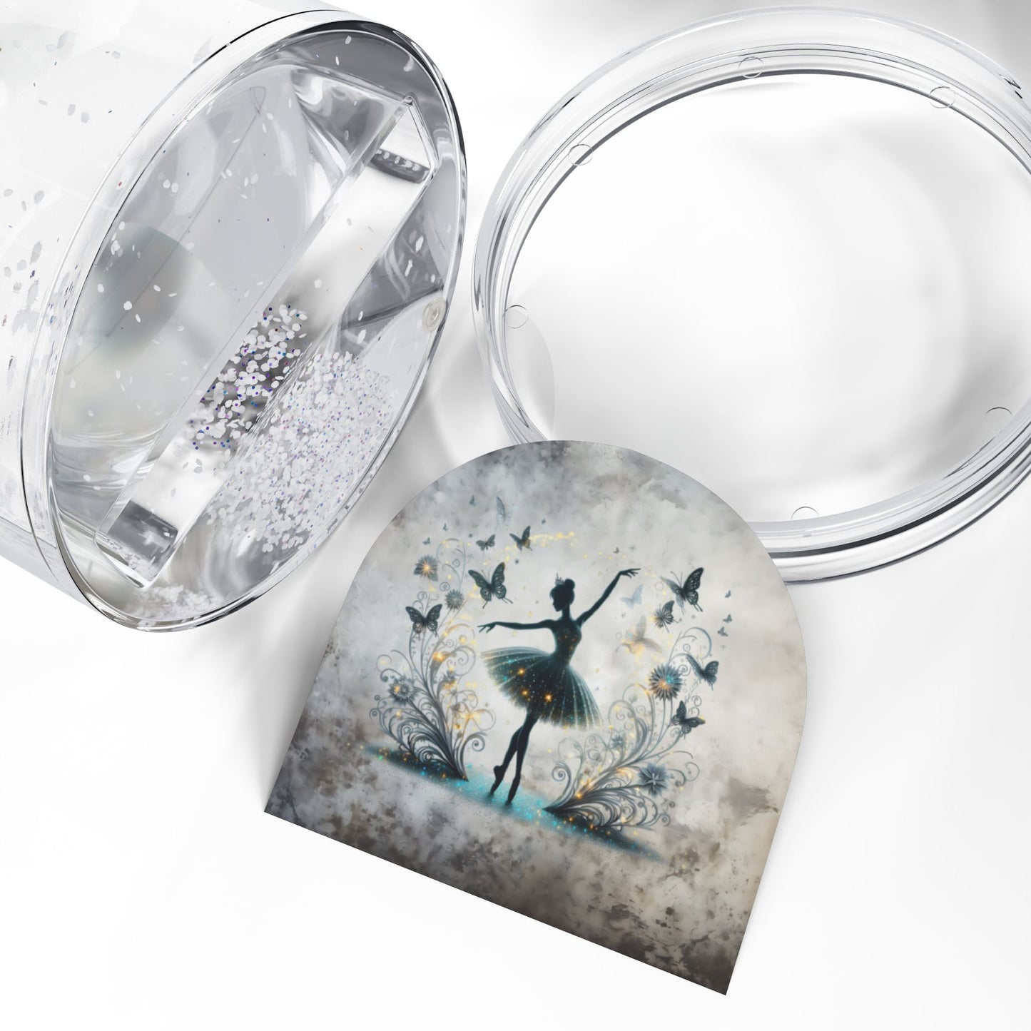 Ballerina Snow Globe — Elegant Dancing Silhouette Decorative Keepsake