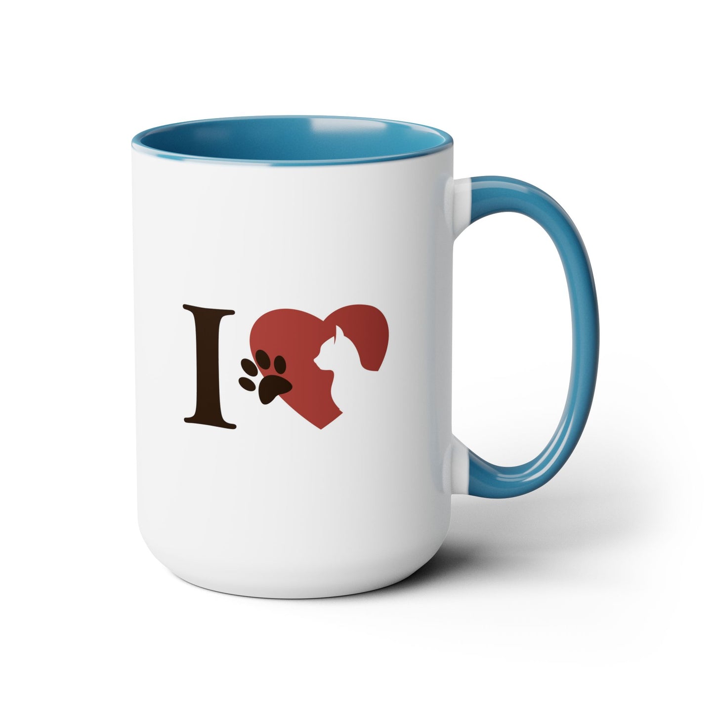 Pet Cat Theme Two-Tone Coffee Mugs, 15oz, Animal Lovers,  Cat Lover Quote, Pet Lovers, Coffee, Tea, Hot Chocolate Lovers, Gift Idea for Any Occasion