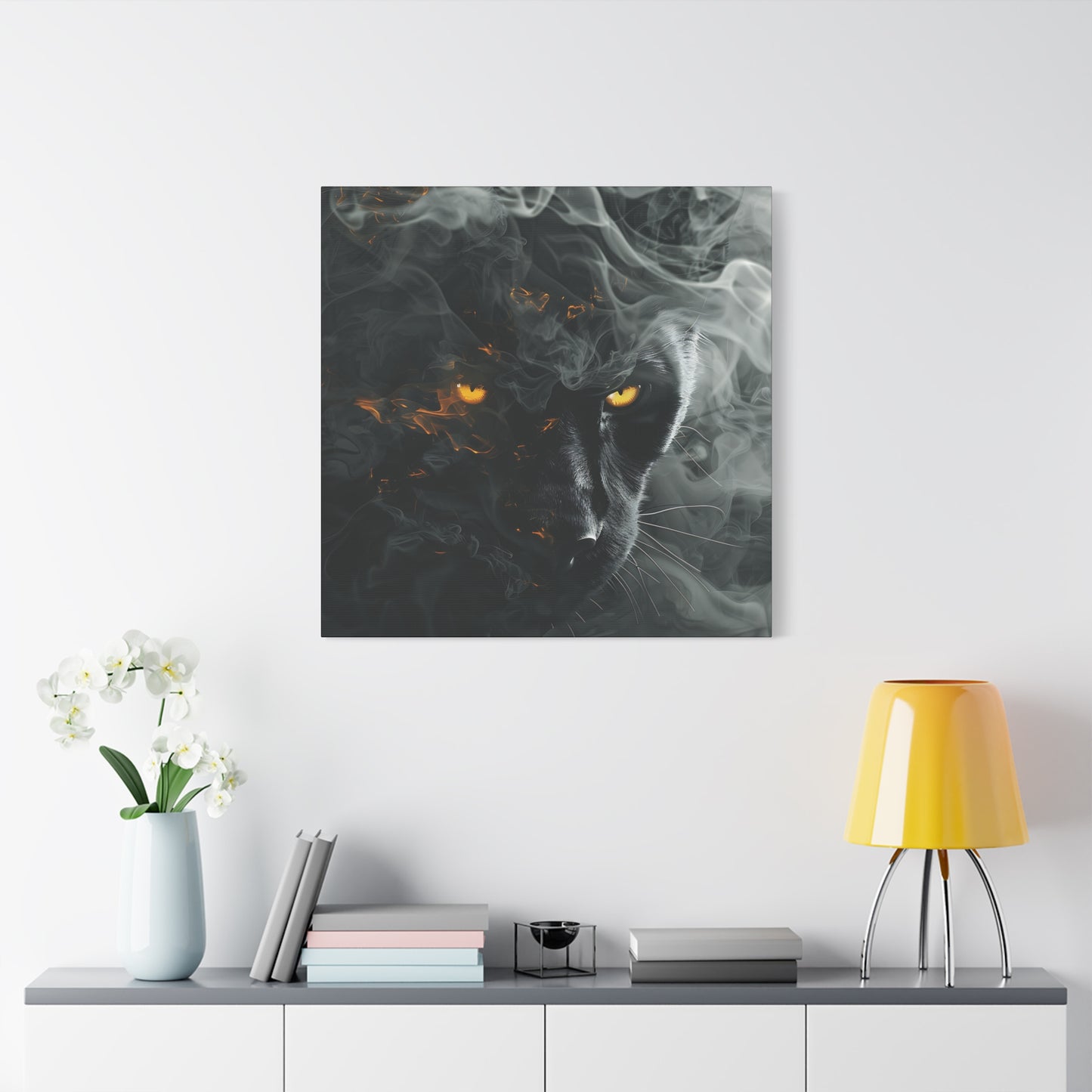 Mystical Panther Canvas Wall Art - 1.25" Stretched Wall Decor