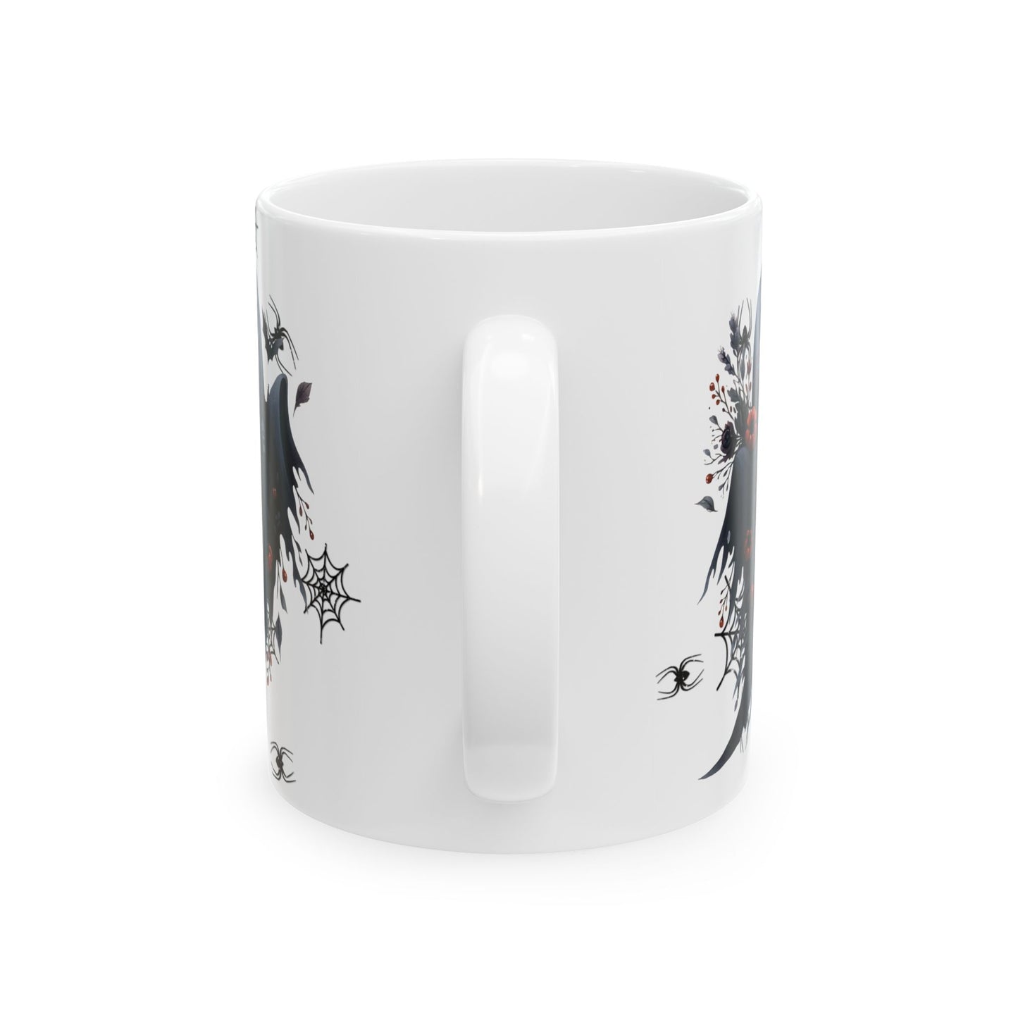 Spooky Cute Ghost Halloween Ceramic Mug, Coffee Cup for Autumn Decor, Gift for Witch Lovers, Tea Mug for Haunting Vibes, 11oz or 15oz Options