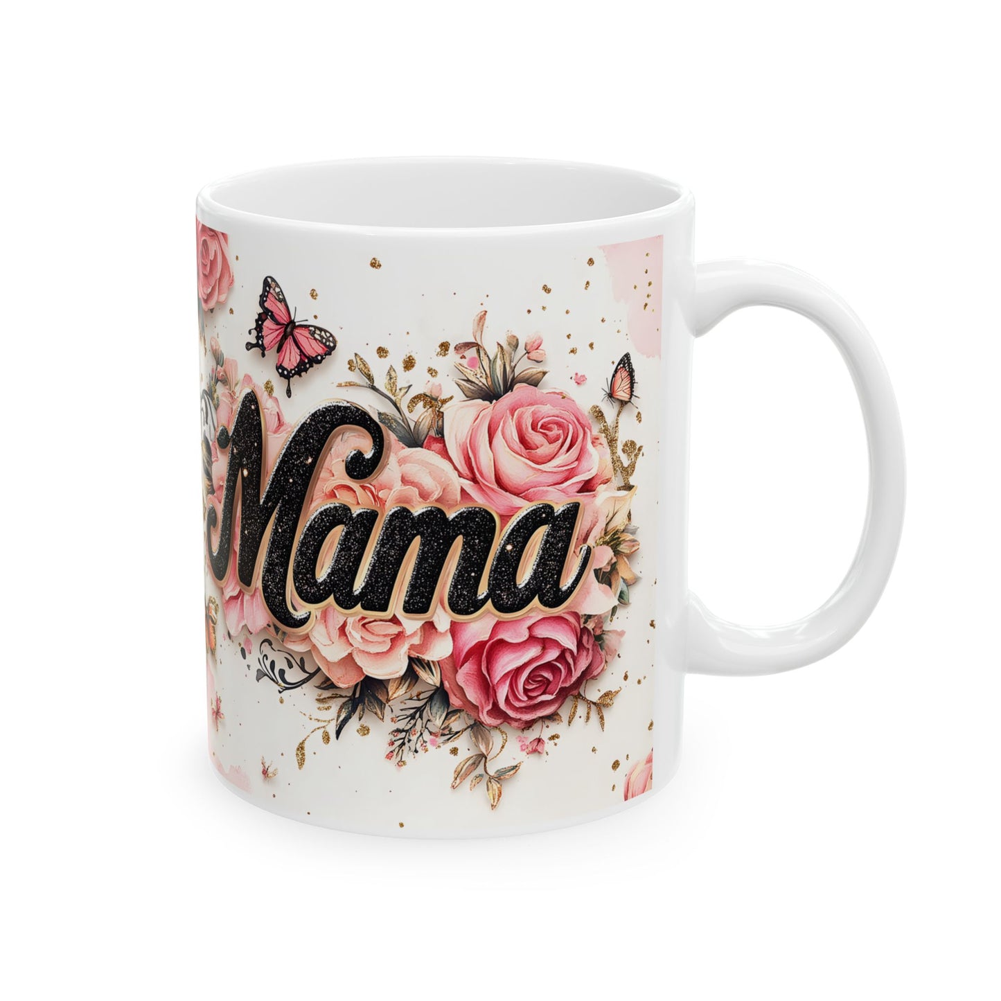 Floral Mama Ceramic Mug - Perfect Gift for Moms