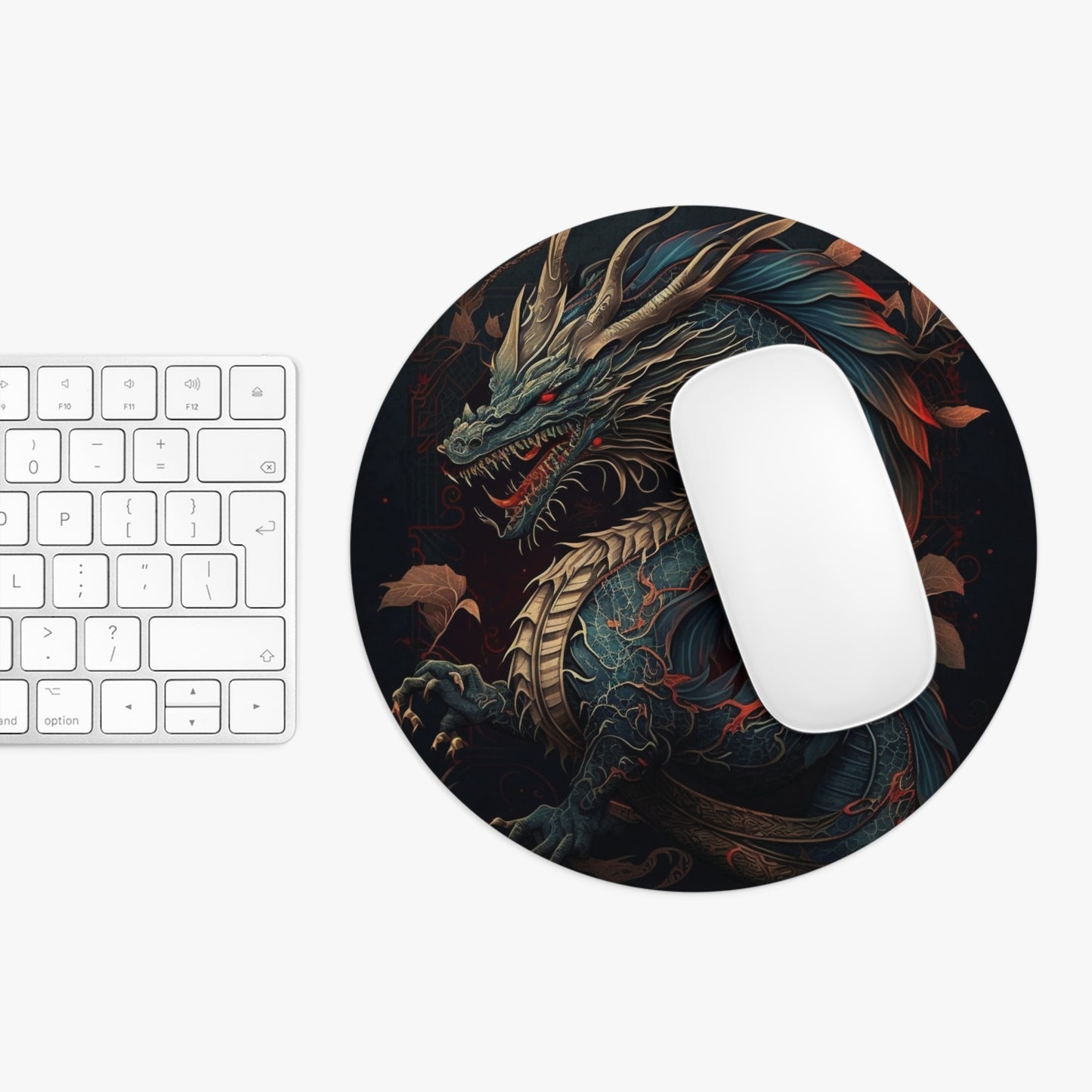 Majestic Dragon Desk Mouse Pad | Gaming Accessory | Perfect Gift for Gamers and Fantasy Lovers
