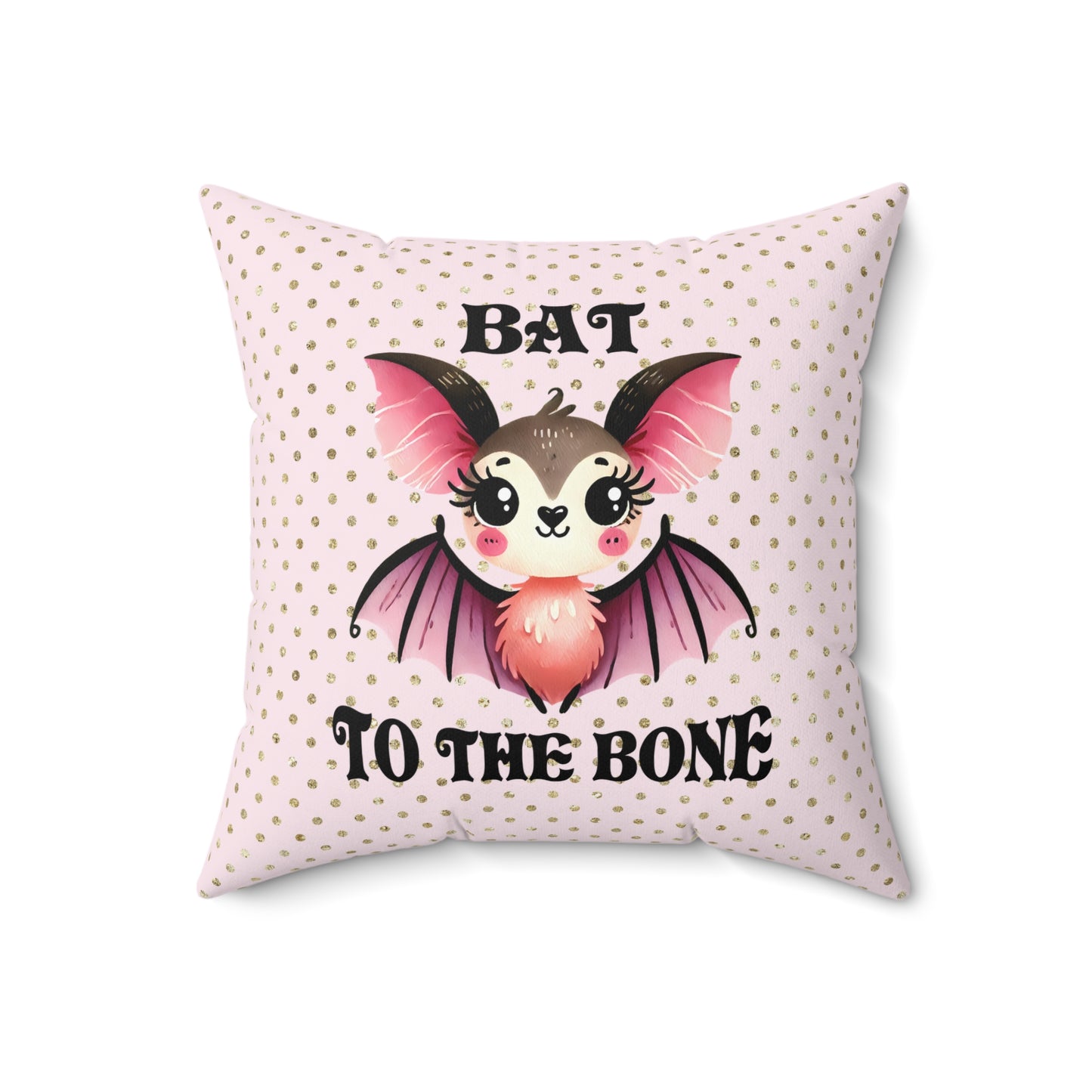 Cute Bat Themed Pillow for Cozy Decor, Halloween, Gothic Aesthetic, Kids Room, Fun Gifts, Spooky Home Accents