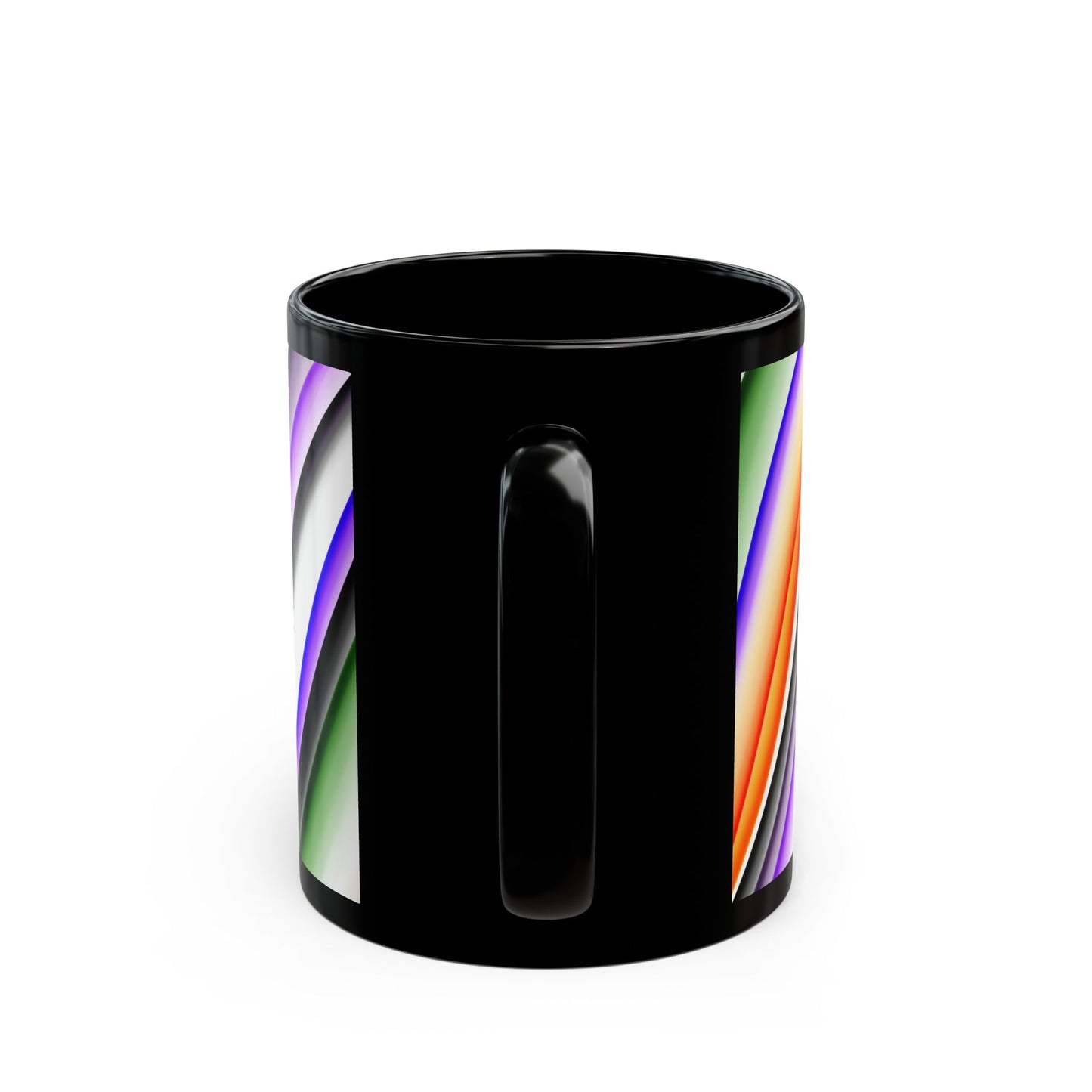 Halloween Theme Black Mug (11oz, 15oz), Cute Halloween Expression, Halloween Lovers, Gnome Lovers, Coffee, Tea, Hot Chocolate Lovers Gift Idea