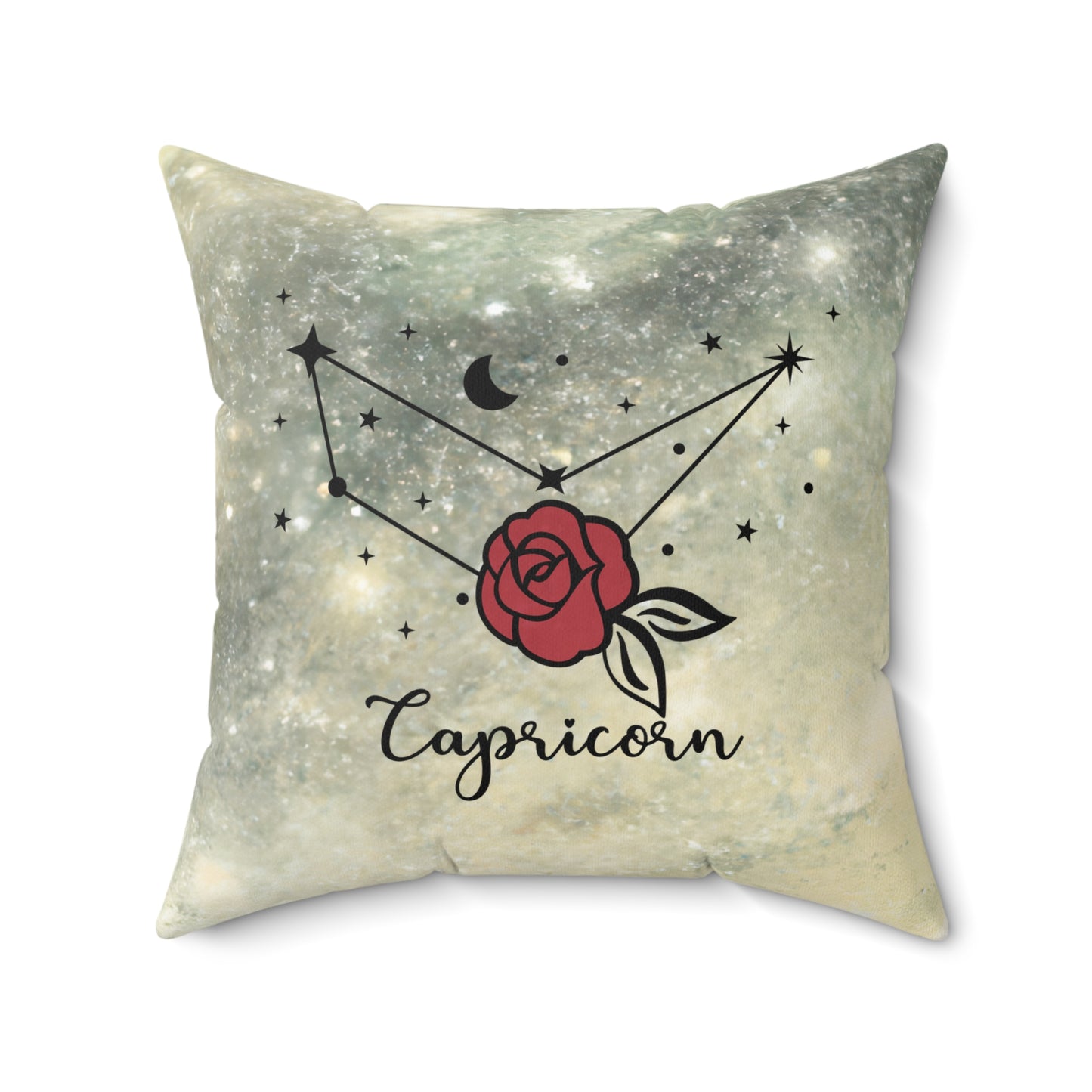 Capricorn Zodiac Pillow | Celestial Decor, Astrology Gift, Home Accent, Horoscope Cushion, Starry Night Pillow