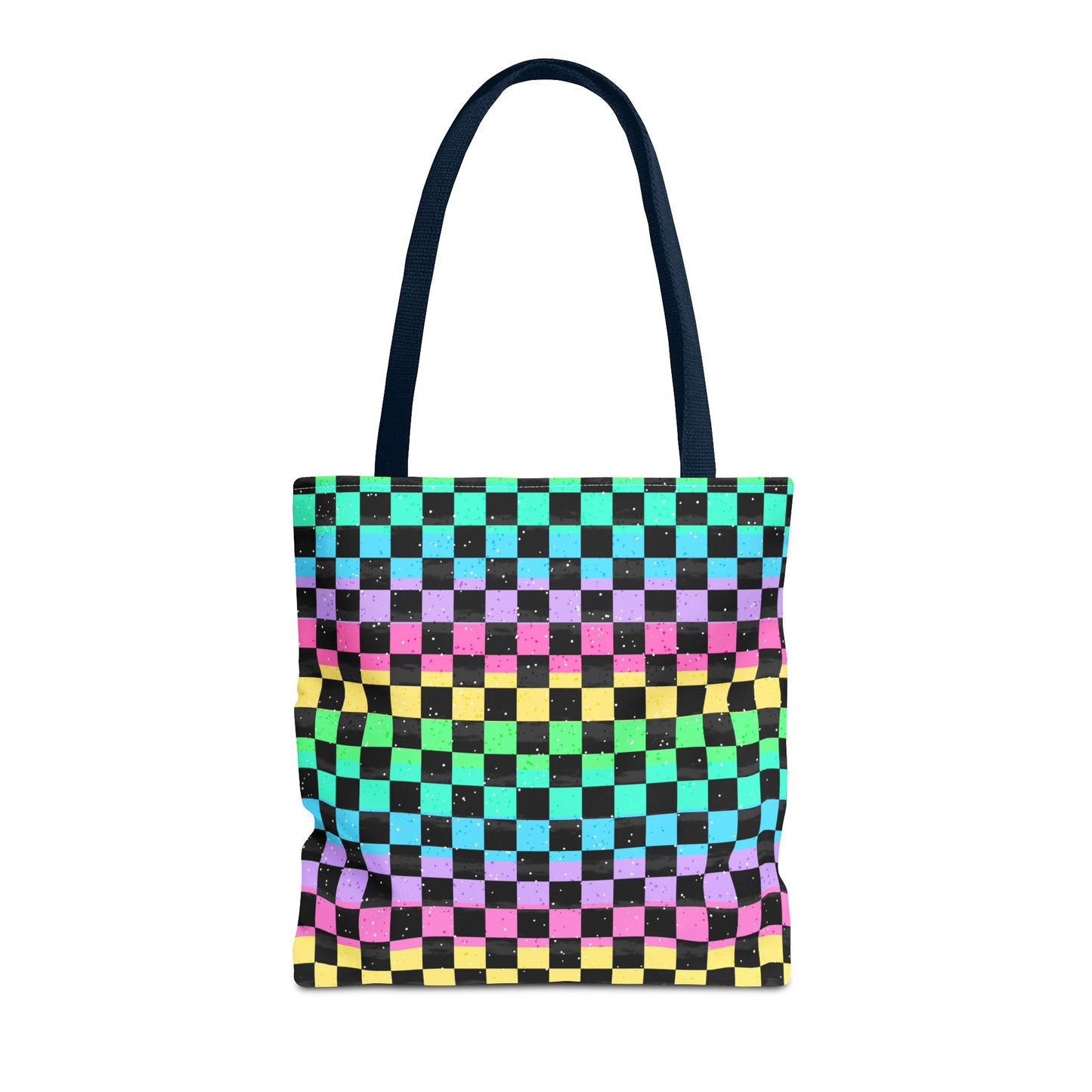Colorful Checkerboard Tote Bag - Vibrant Reusable Shopping Bag, Eco-Friendly Gift, Summer Beach Accessory, Fashionable Everyday Tote