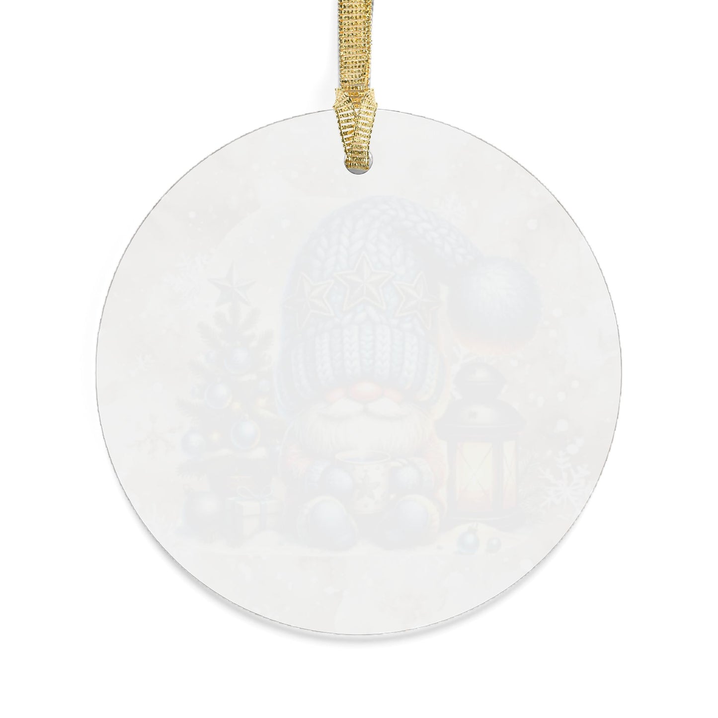 Charming Christmas Acrylic Ornaments with Woodland Gnome Design Holiday Decor