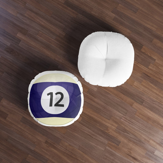 Billard Ball Tufted Floor Pillow - Game Room Home Office Decor Housewarming Gift