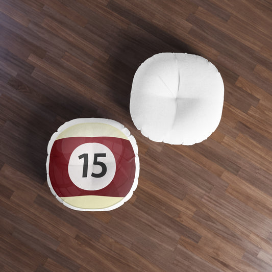 Billard Ball Tufted Floor Pillow - Game Room Home Office Decor Housewarming Gift