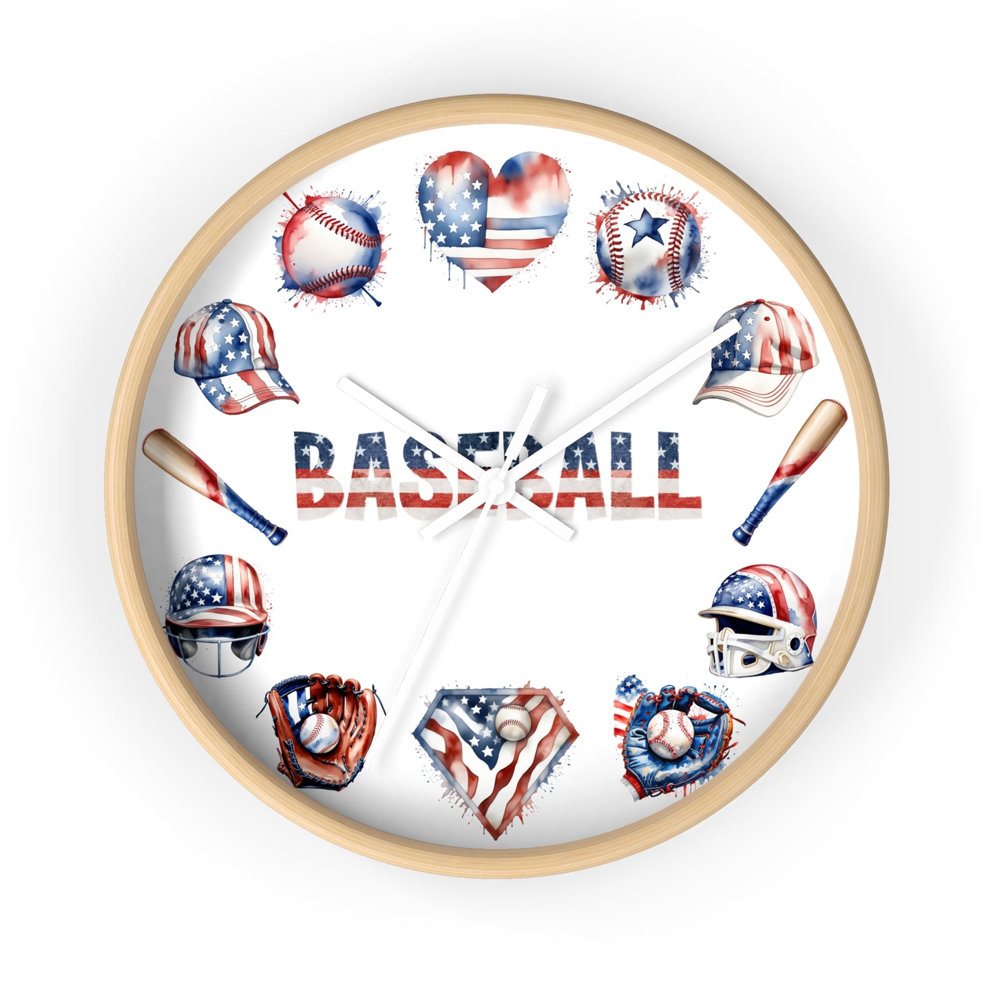 Baseball Theme Wall Clock - Sports Decor Gift for Baseball Lovers