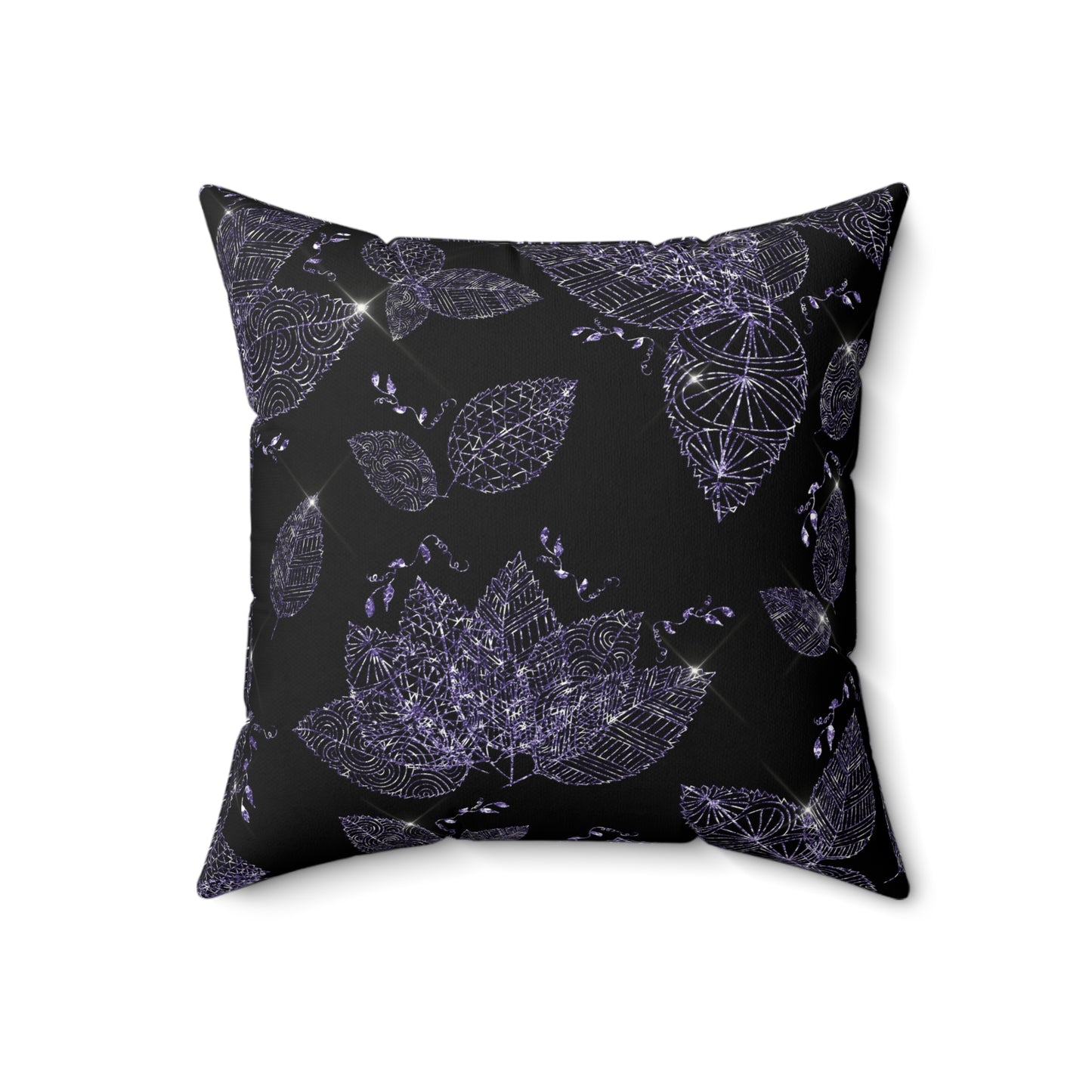 Elegant Floral Decorative Pillow, Cozy Home Accent, Artful Gift, Modern Black Cushion, Flower Motif Pillow, Indoor Decor