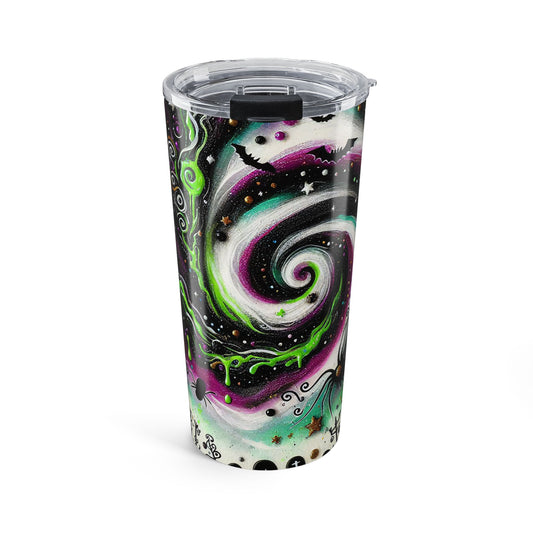 Spooky Galaxy Tumbler 20oz - Cosmic Witchy Halloween Gift