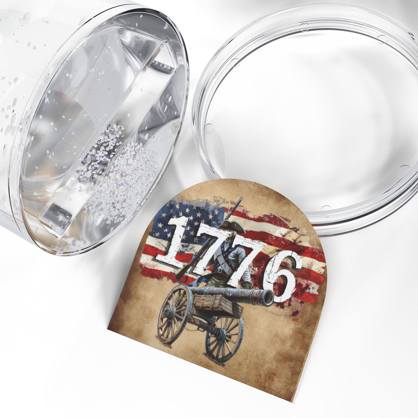 1776 Patriotic Snow Globe - Celebration Memorabilia