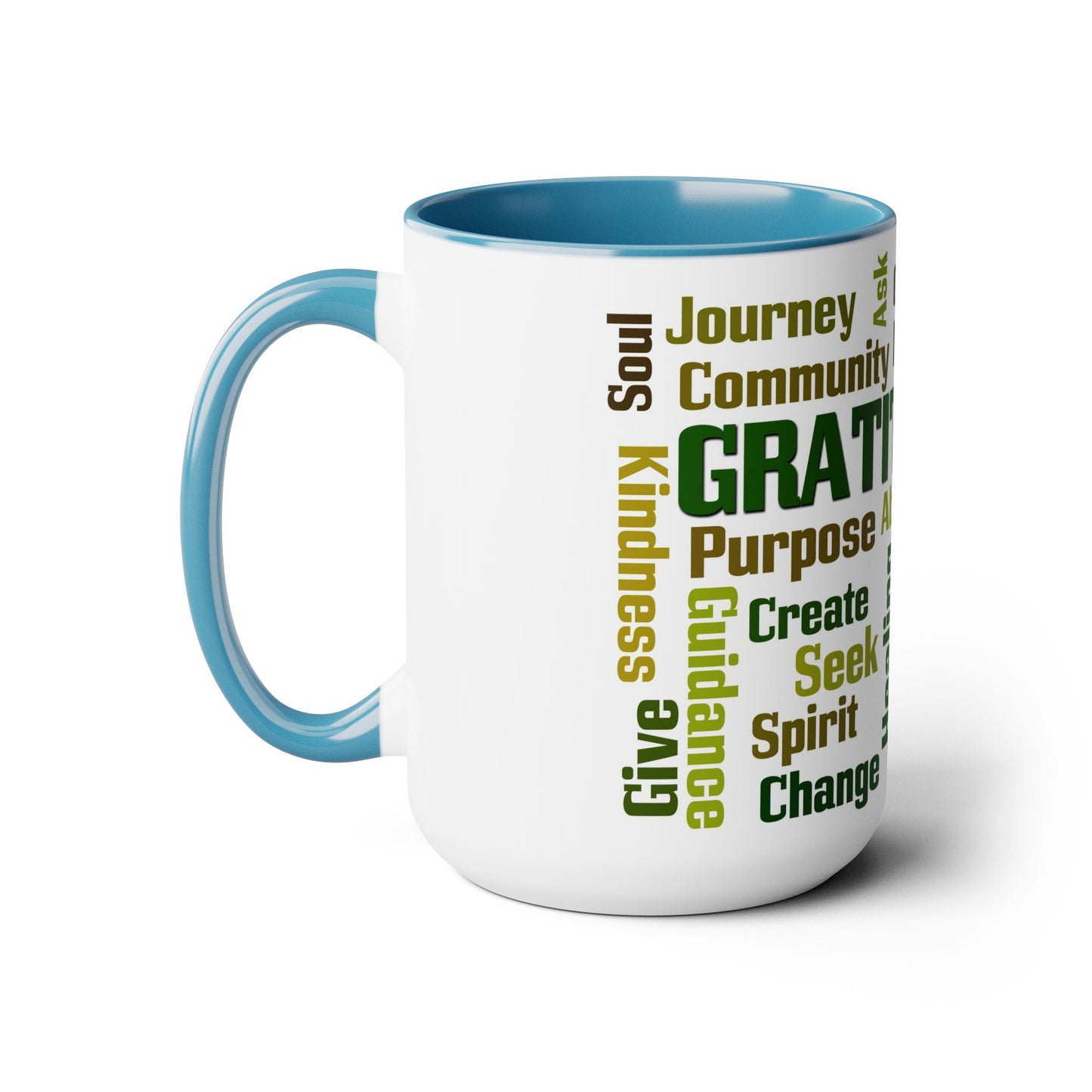 Inspirational Two-Tone Coffee Mugs,15oz, Coffee, Tea, Hot Chocolate Lovers, Gift Idea for Family, Friends and Co-Workers, for Any Occasion