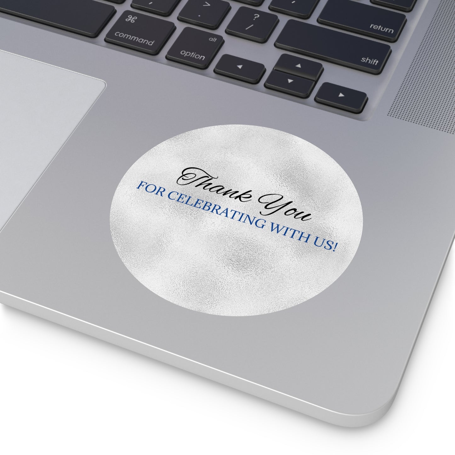 Elegant Wedding Thank You Stickers, Round Vinyl Stickers for Parties, Favors, Celebrations, Personalized Gifts, Customizable Stickers