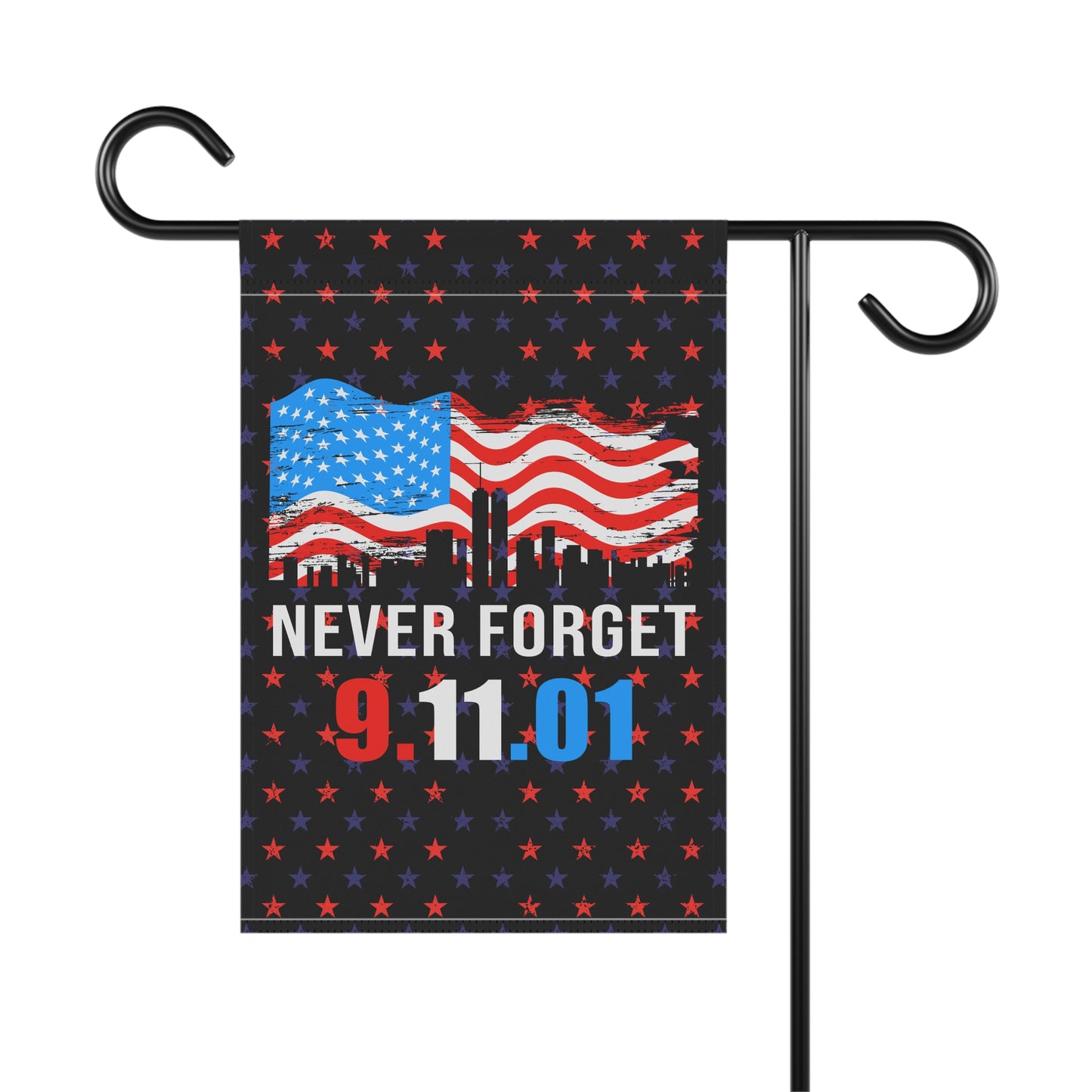 Patriotic Garden Flag - Never Forget 9/11 Banner, Memorial Decor, Outdoor Flag, Independence Day Decoration, American Home Accessories