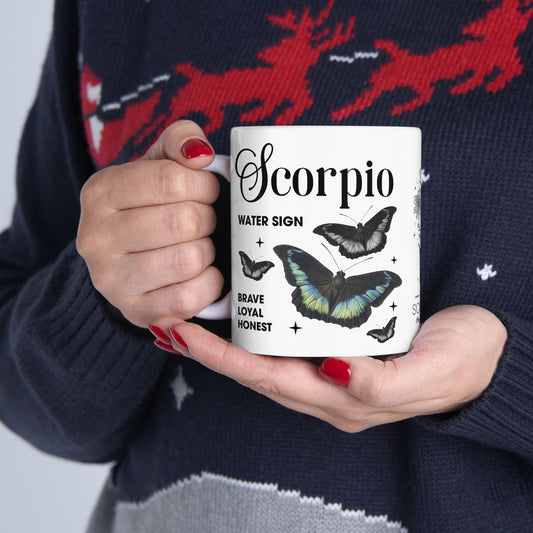 Scorpio Zodiac Ceramic Mug - Astrology Gift for Horoscope Lovers