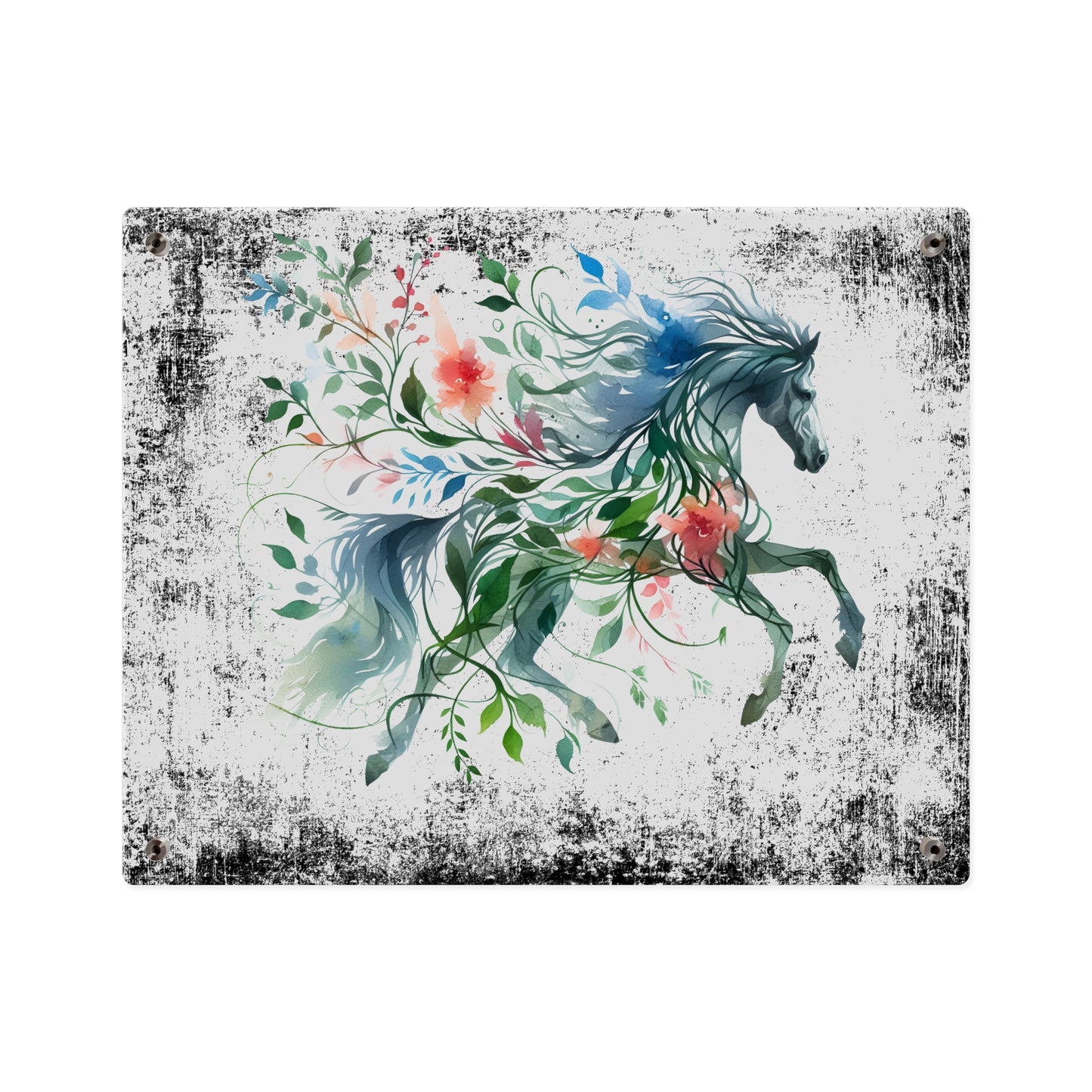 Whimsical Horse Acrylic Wall Art Panel – Nature-Inspired Home Decor