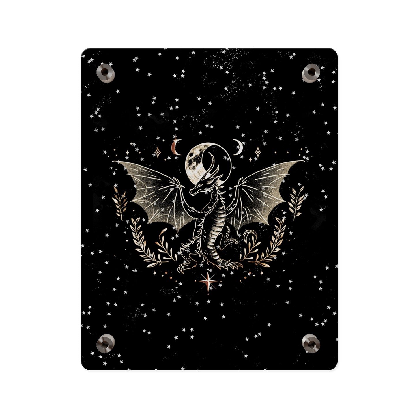 Mystical Dragon Acrylic Wall Art Panel - Celestial Home Decor