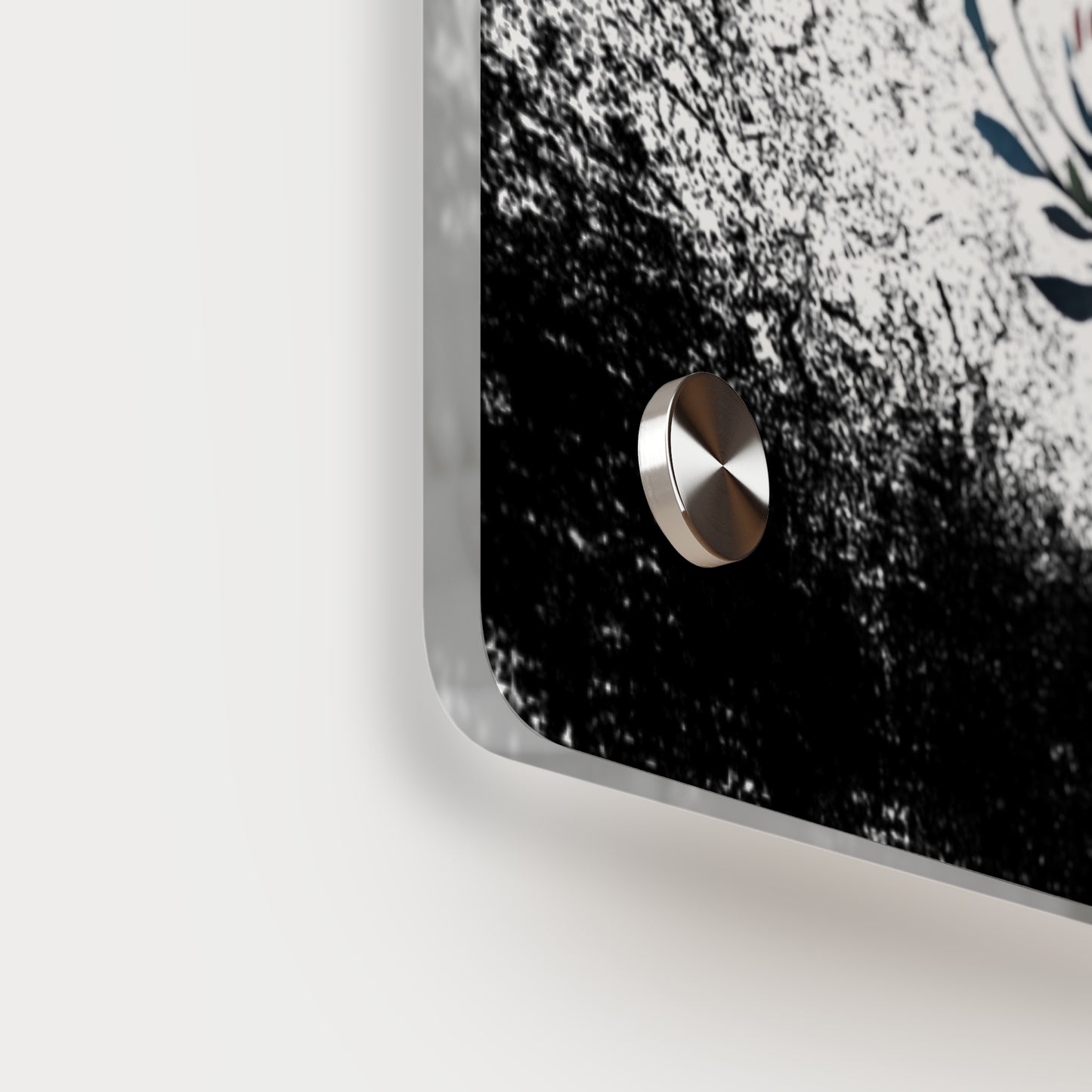 Floral Horse Acrylic Wall Art Panel - Modern Home Decor