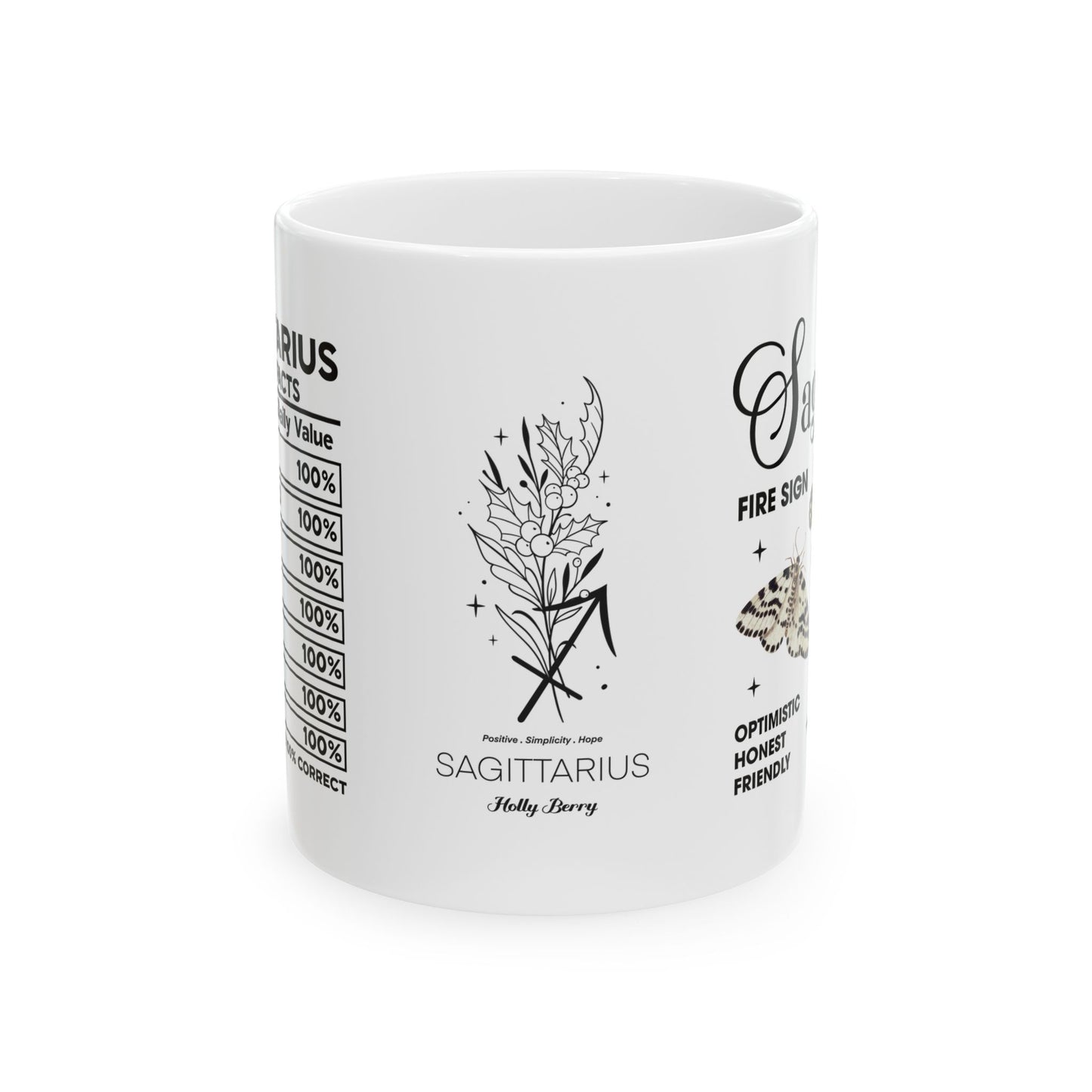 Sagittarius Zodiac Ceramic Mug - Astrology Gifts for Astrology Lovers - 11oz & 15oz Sizes