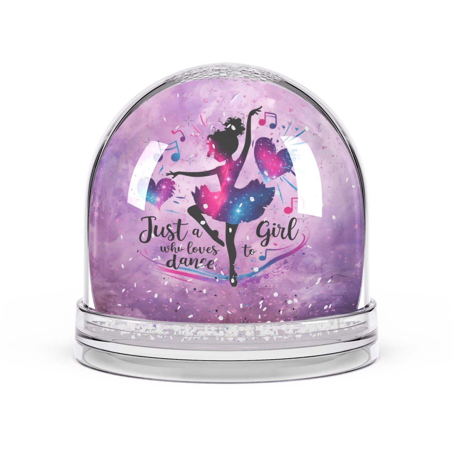 Dancer Snow Globe — "Just a Girl Who Loves to Dance" Keepsake