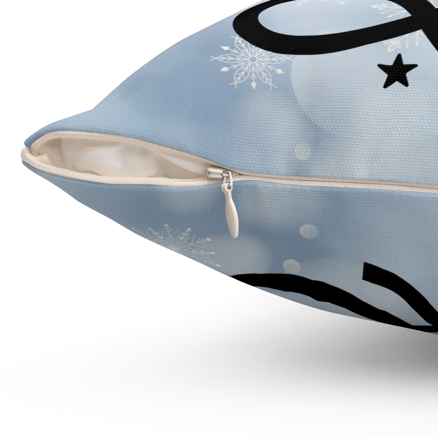 Pet Holiday Theme Spun Polyester Square Pillow, Cute Holiday Quote for Pet Lovers, Pet Lover's Holiday Decor, Pet Holiday Decor for Anyone