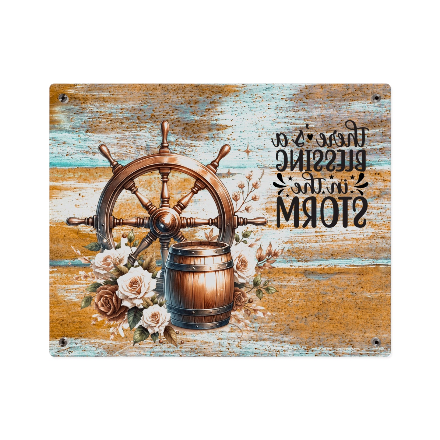 Nautical Blessings Acrylic Wall Art Panel - Inspiring Home Decor