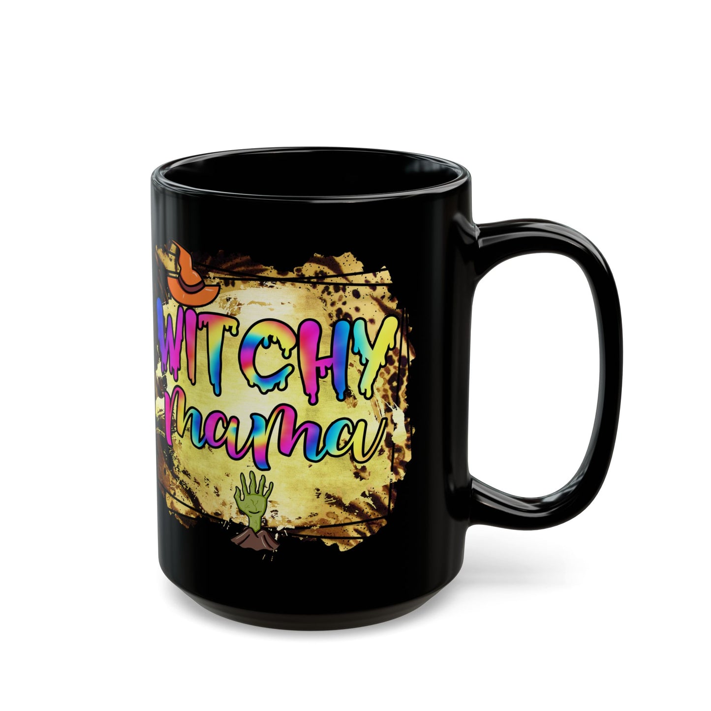 Witchy Mama Mug, Magical Coffee Cup for Moms, Halloween Gift, Boho Style Drinkware, Fun Witchy Mug