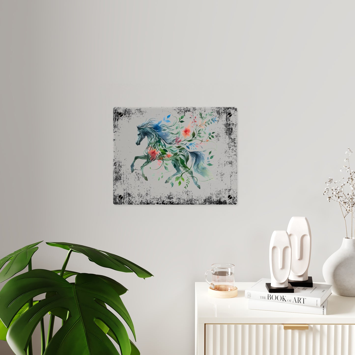 Whimsical Horse Acrylic Wall Art Panel – Nature-Inspired Home Decor