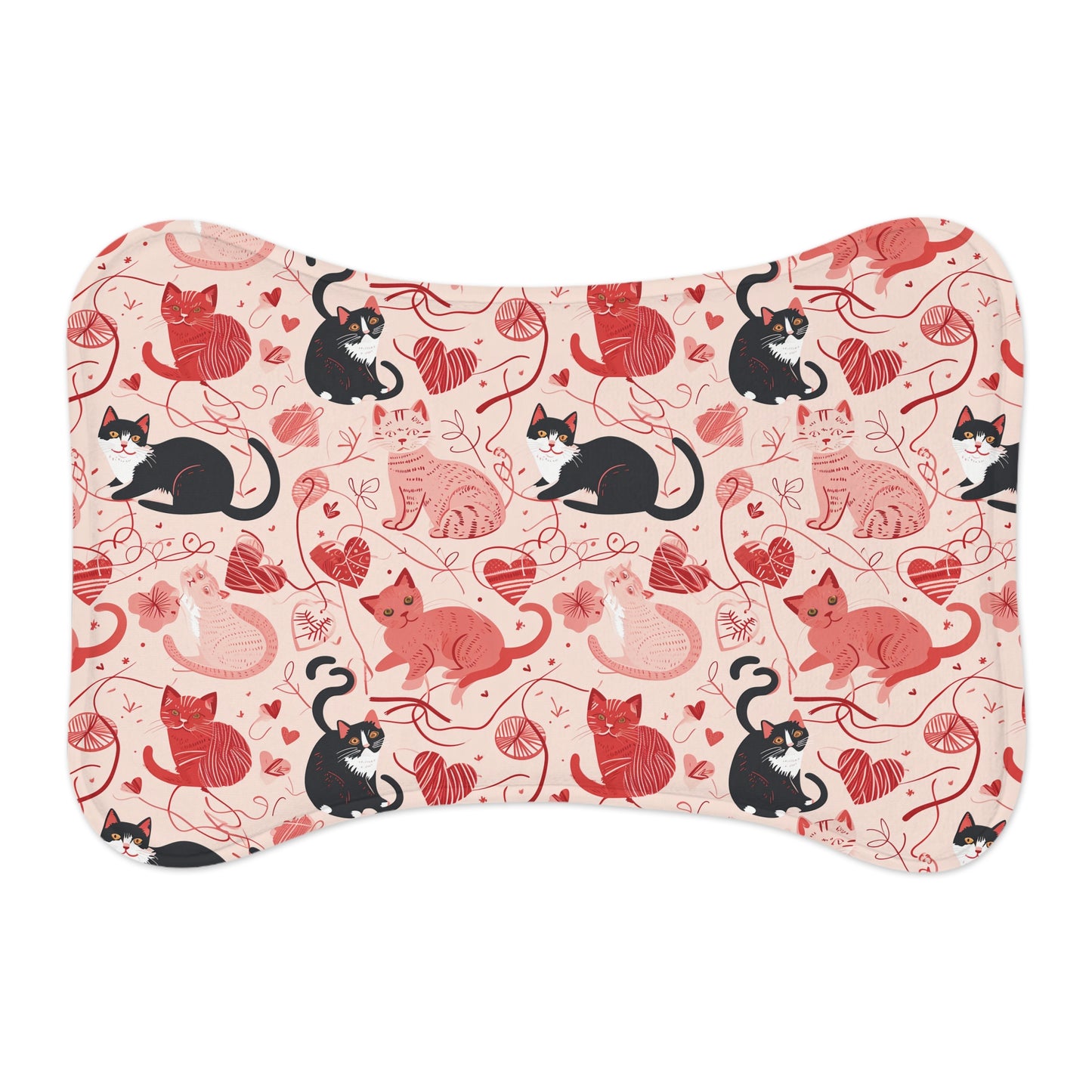 Cute Cat Design Pet Feeding Mats, Animal Lover Gifts, Dog Bowl Mat, Cat Food Dish, Pet Accessories for Home Decor