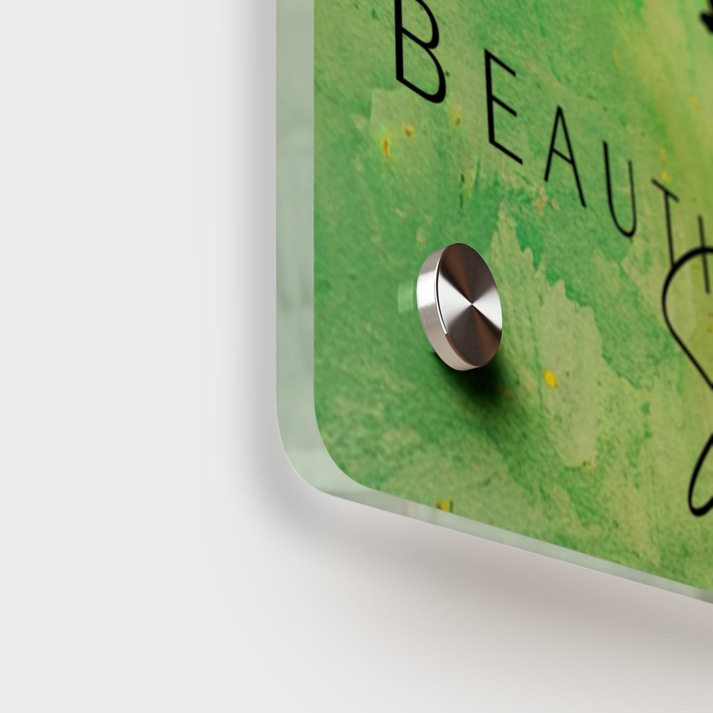 Beautiful Soul Acrylic Wall Art Panel with Sunflower Design