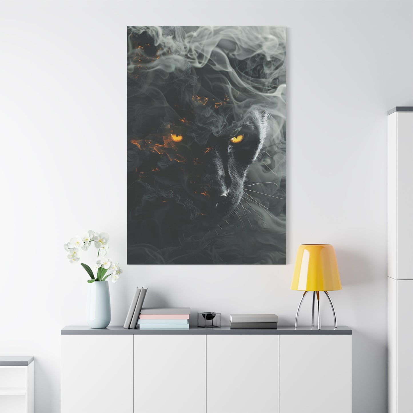 Mystical Panther Canvas Wall Art - 1.25" Stretched Wall Decor