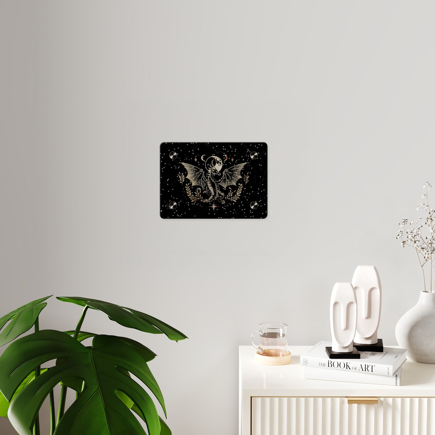 Mystical Dragon Acrylic Wall Art Panel - Celestial Home Decor