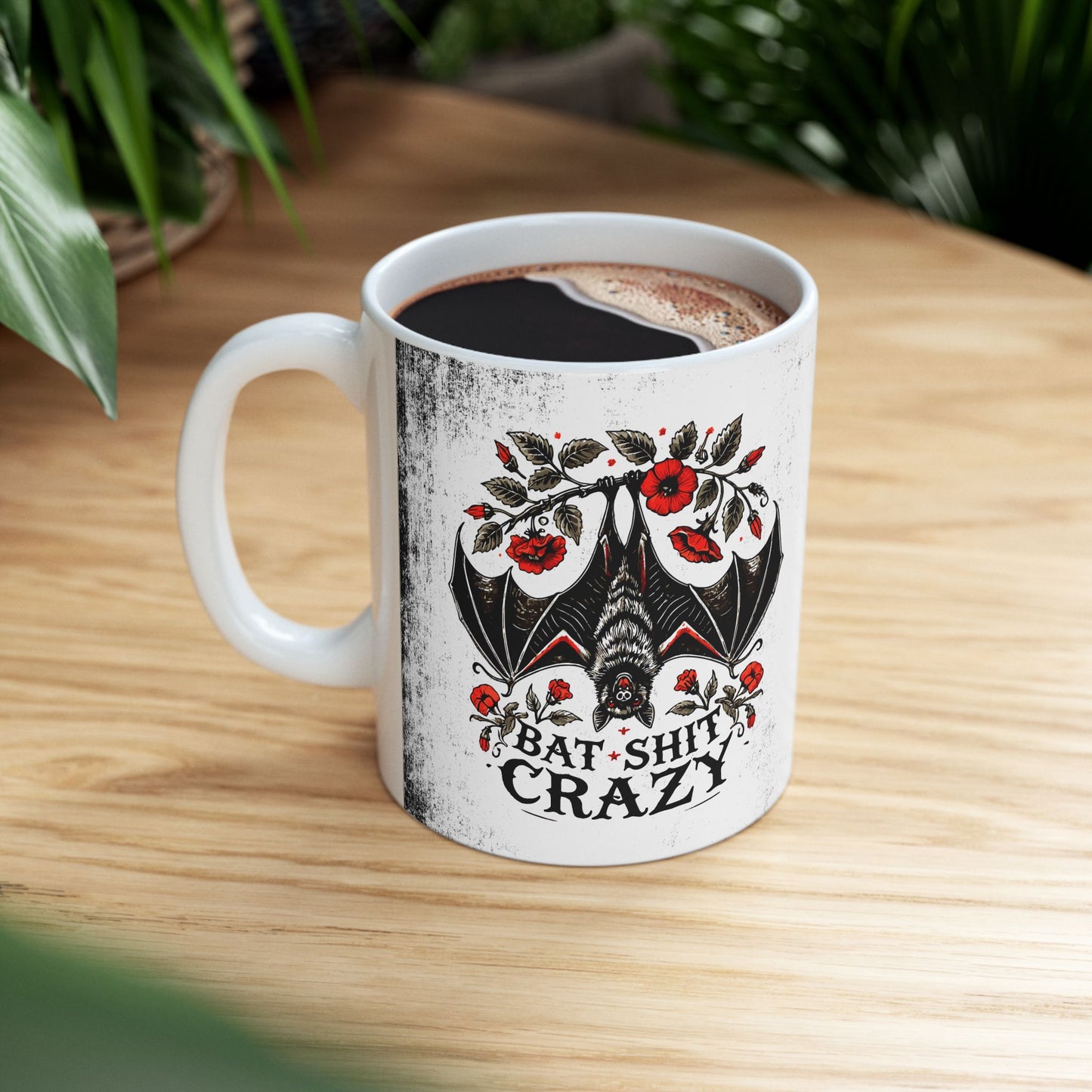 Ceramic Mug - "Baby, I'm Bat Crazy" - Gothic Coffee Mug (11oz, 15oz)