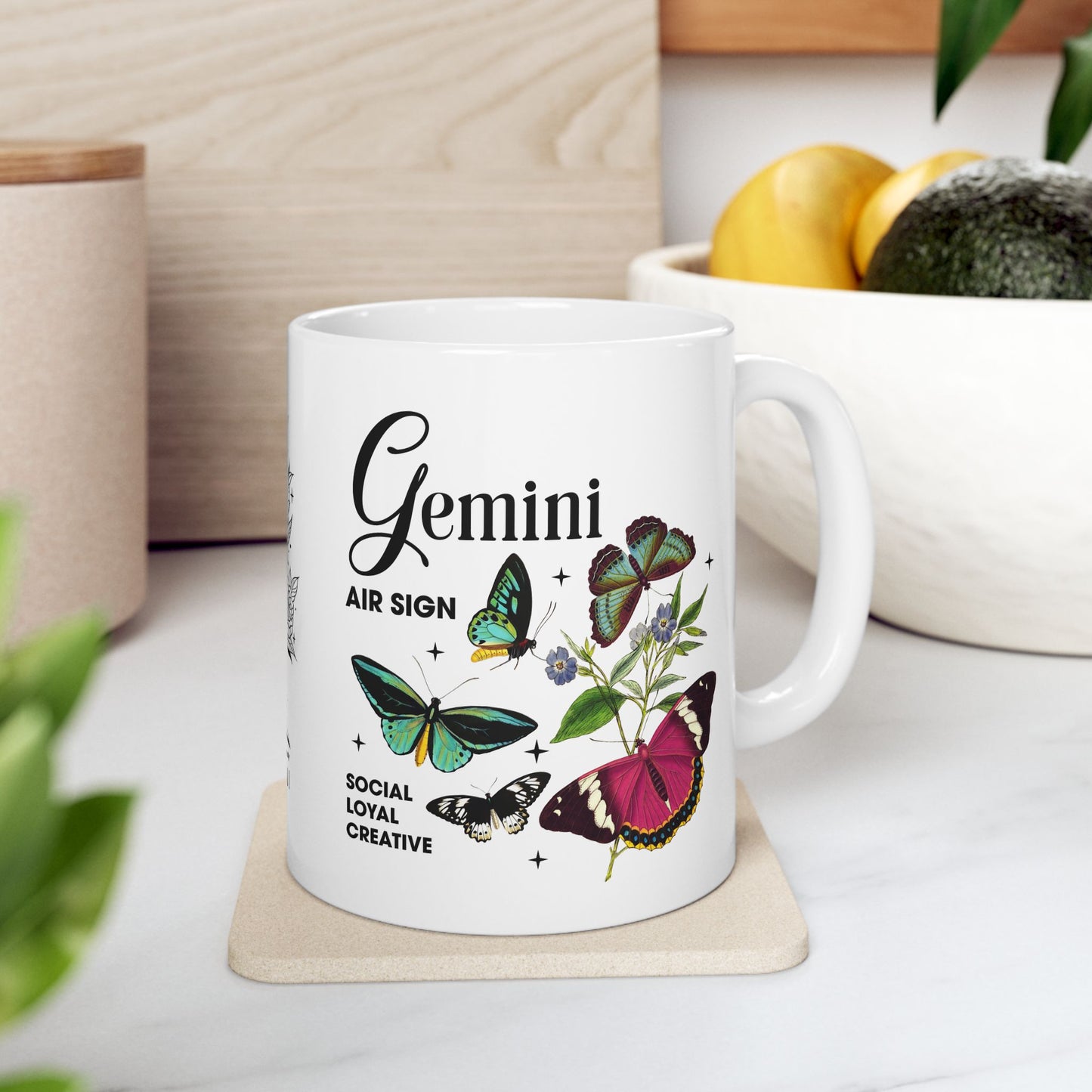 Gemini Zodiac Ceramic Mug – 11oz & 15oz – Astrology Gift for Star Sign Lovers