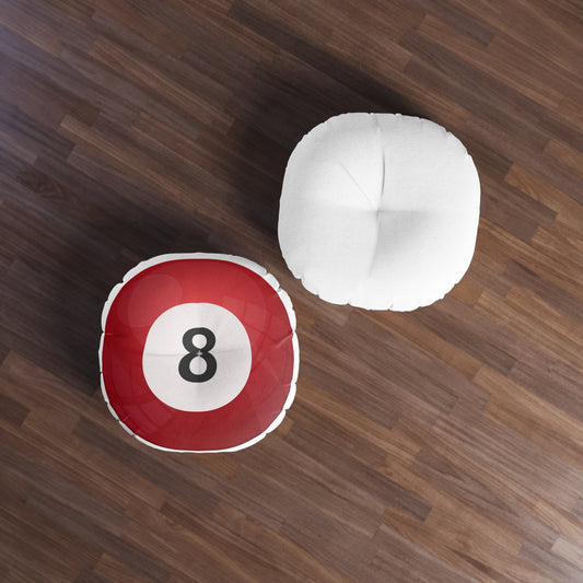 Billard Ball Tufted Floor Pillow - Game Room Home Office Decor Housewarming Gift