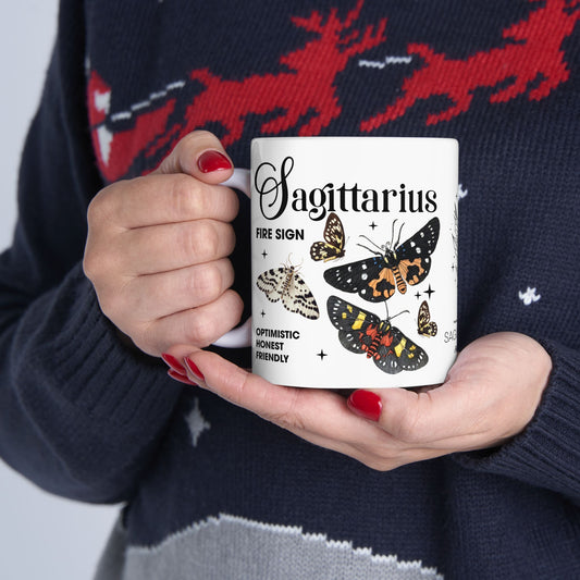 Sagittarius Zodiac Ceramic Mug - Astrology Gifts for Astrology Lovers - 11oz & 15oz Sizes