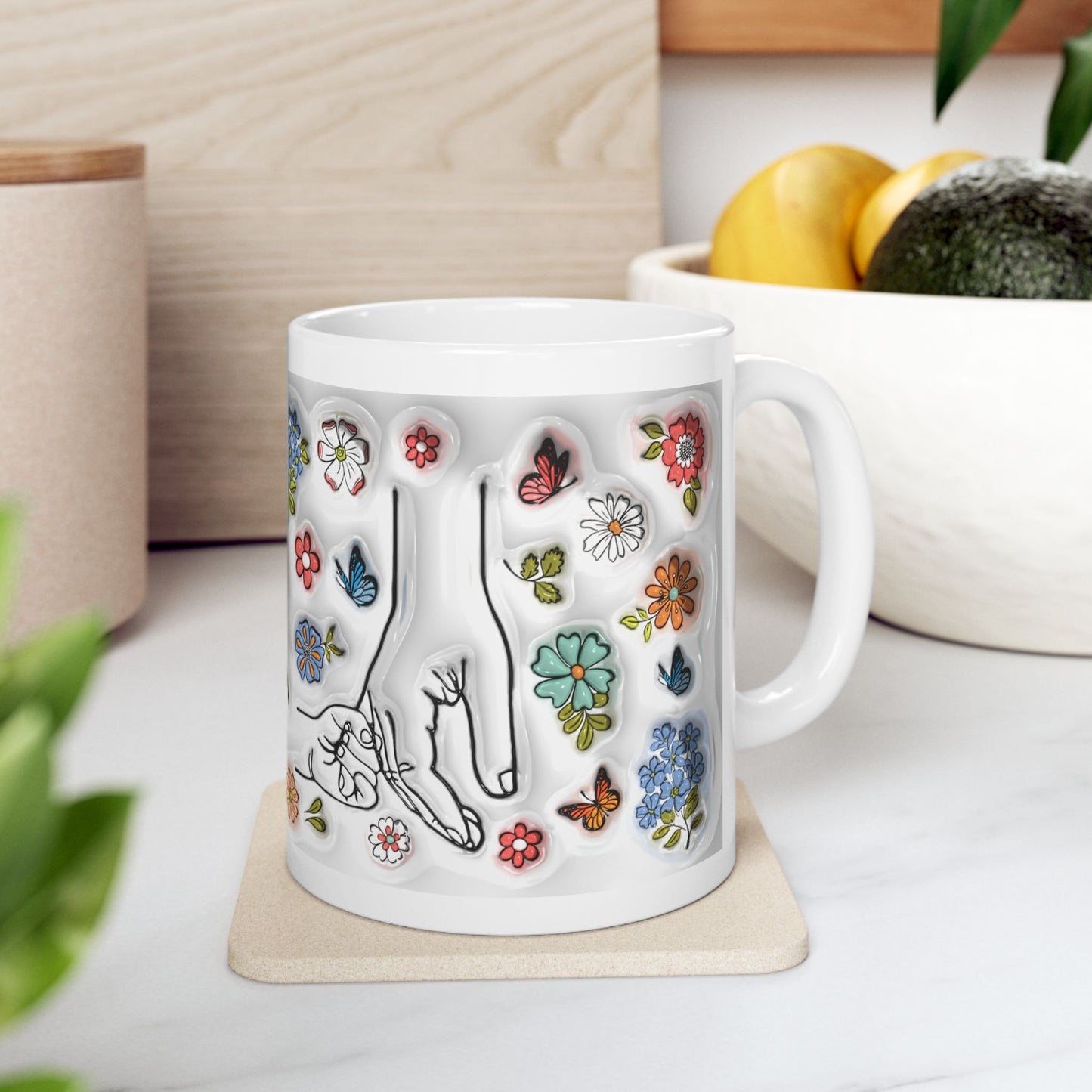 Floral Ceramic Mug for Mom - 11oz & 15oz