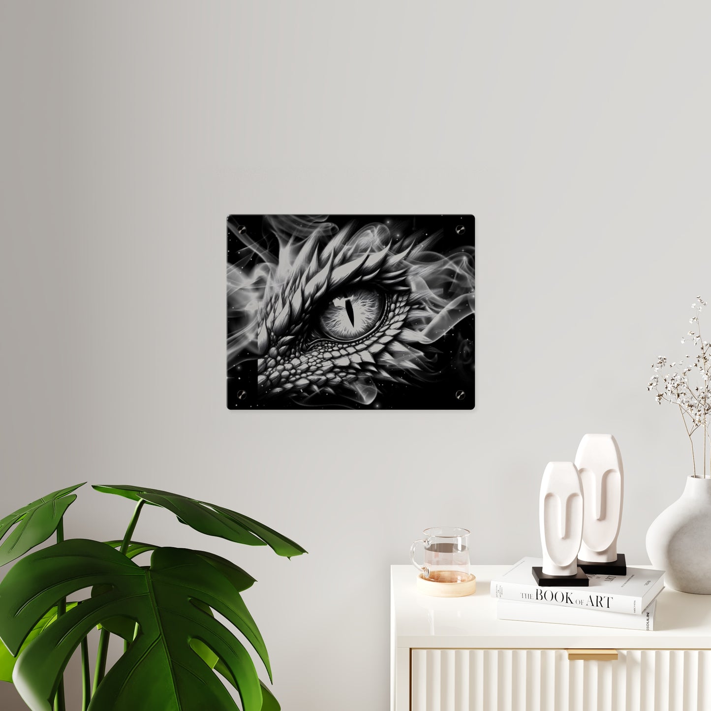 Mystical Dragon Eye Acrylic Wall Art Panels - Home Decor for Fantasy Lovers