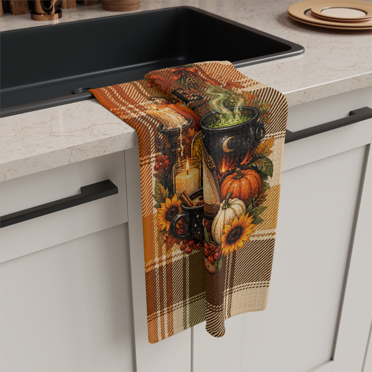 Wicked Recipe Welcome Microfiber Tea Towel