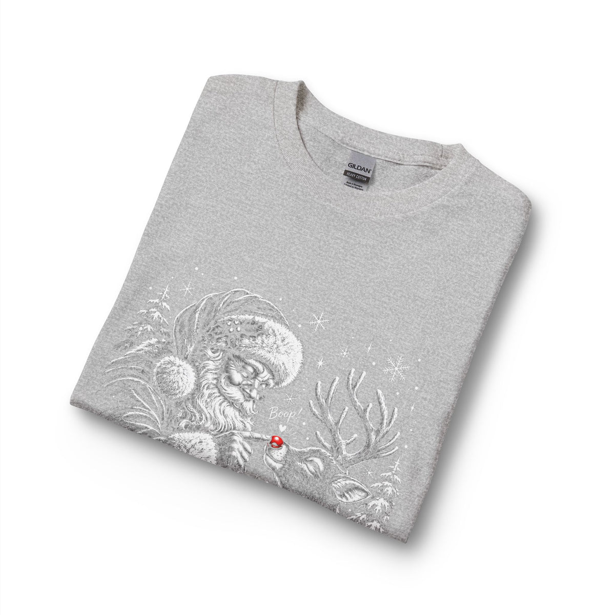 Christmas Winter Wonderland Santa & Reindeer Long Sleeve T-Shirt