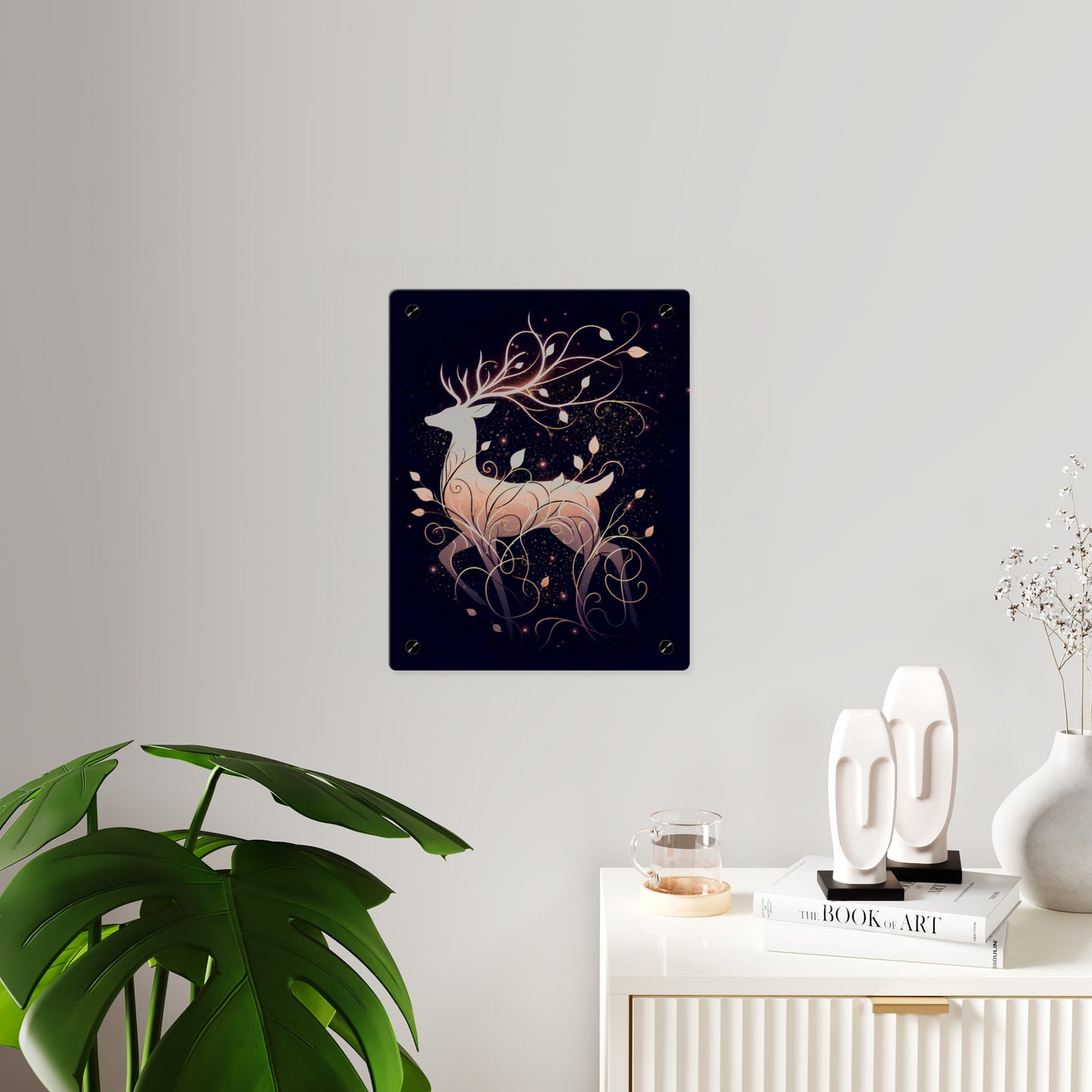 Elegant Deer Acrylic Wall Art Panel - Nature-Inspired Home Decor