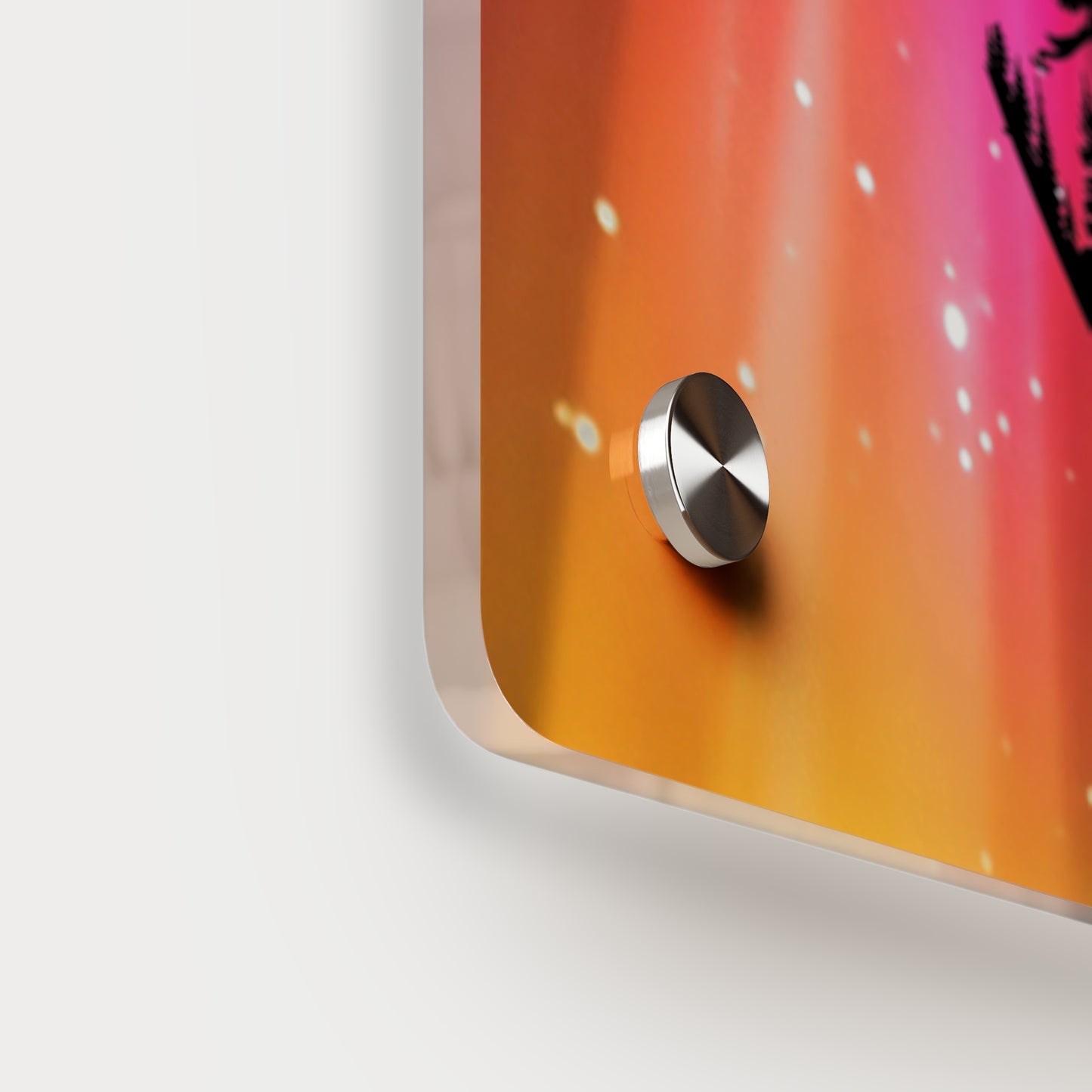 Acrylic Wall Art Panel - Inspirational Quote 'I Decide My Vibe' Hiking Scene