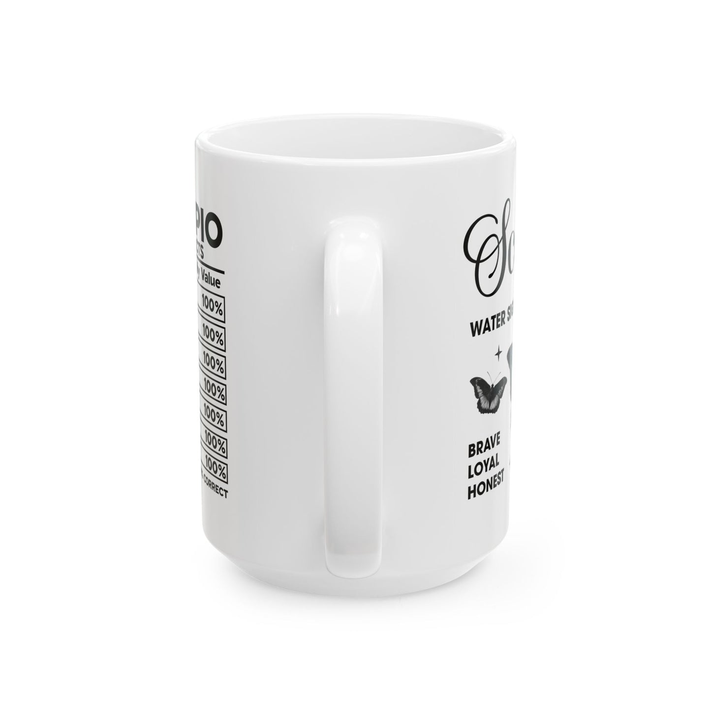 Scorpio Zodiac Ceramic Mug - Astrology Gift for Horoscope Lovers
