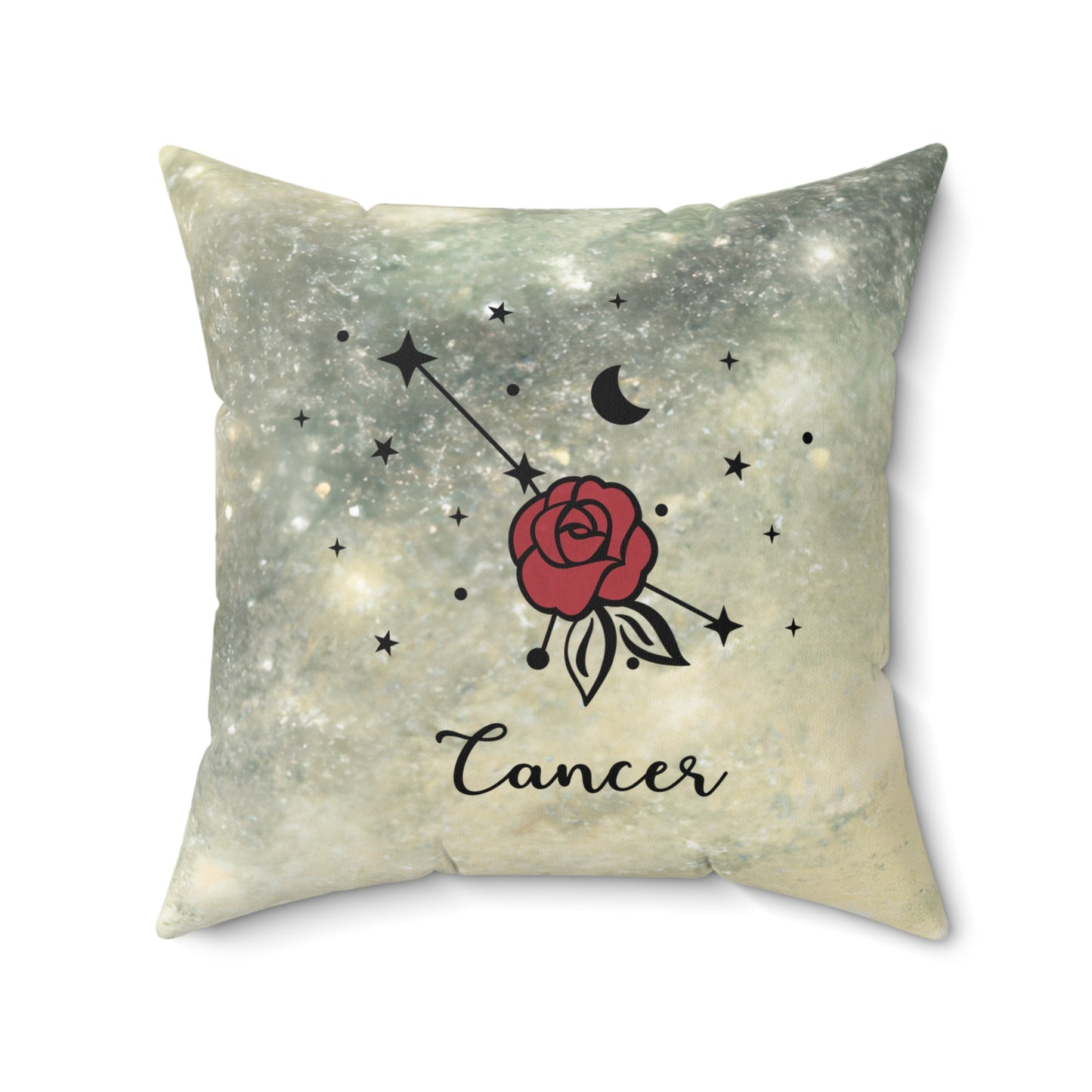 Cancer Zodiac Spun Polyester Pillow | Celestial Decor, Astrology Gift, Star Sign, Home Accent, Horoscope Decor