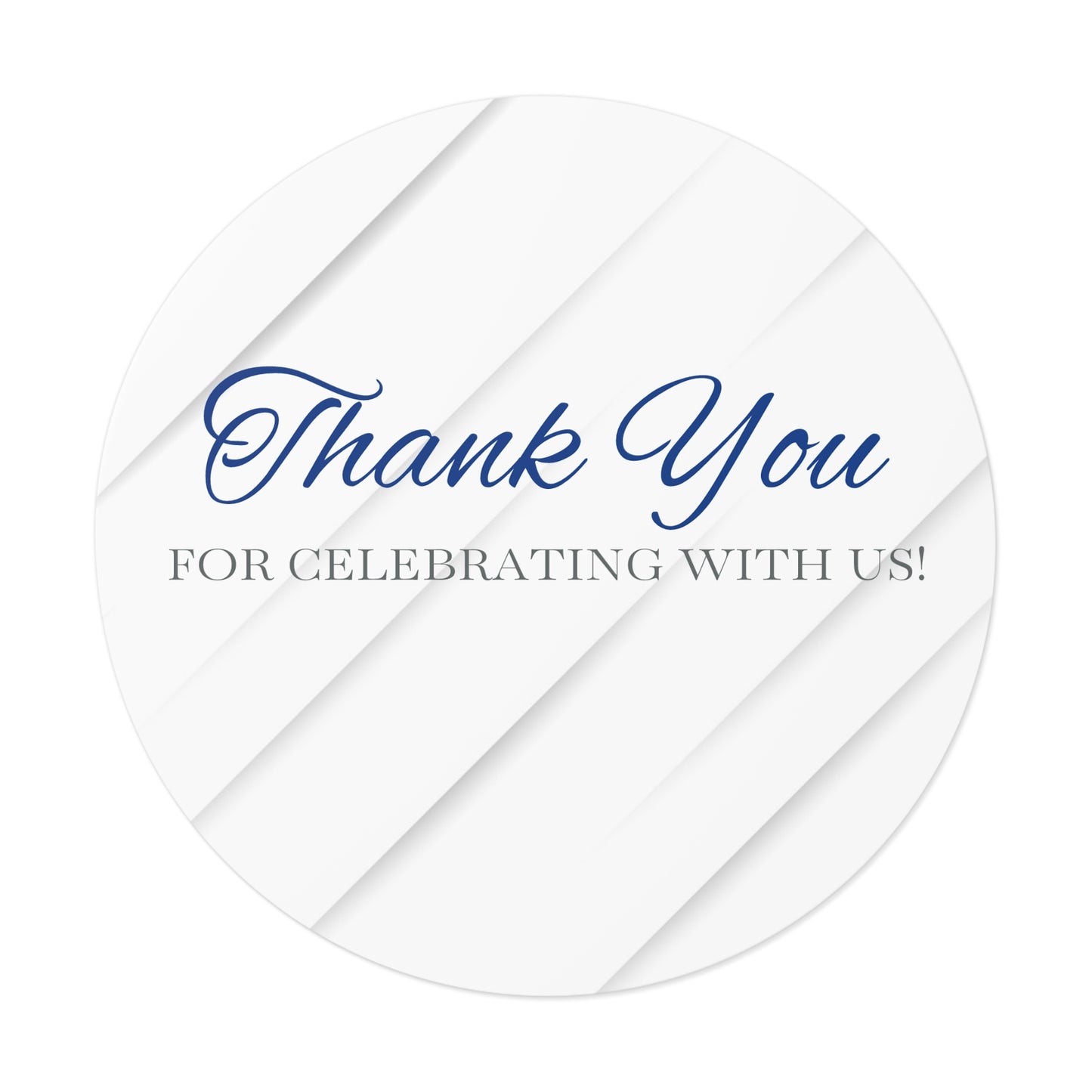Elegant Thank You Custom Stickers for Weddings, Party Favors, Bridal Showers, Custom Labels, Celebration Decal, Personalized Gifts